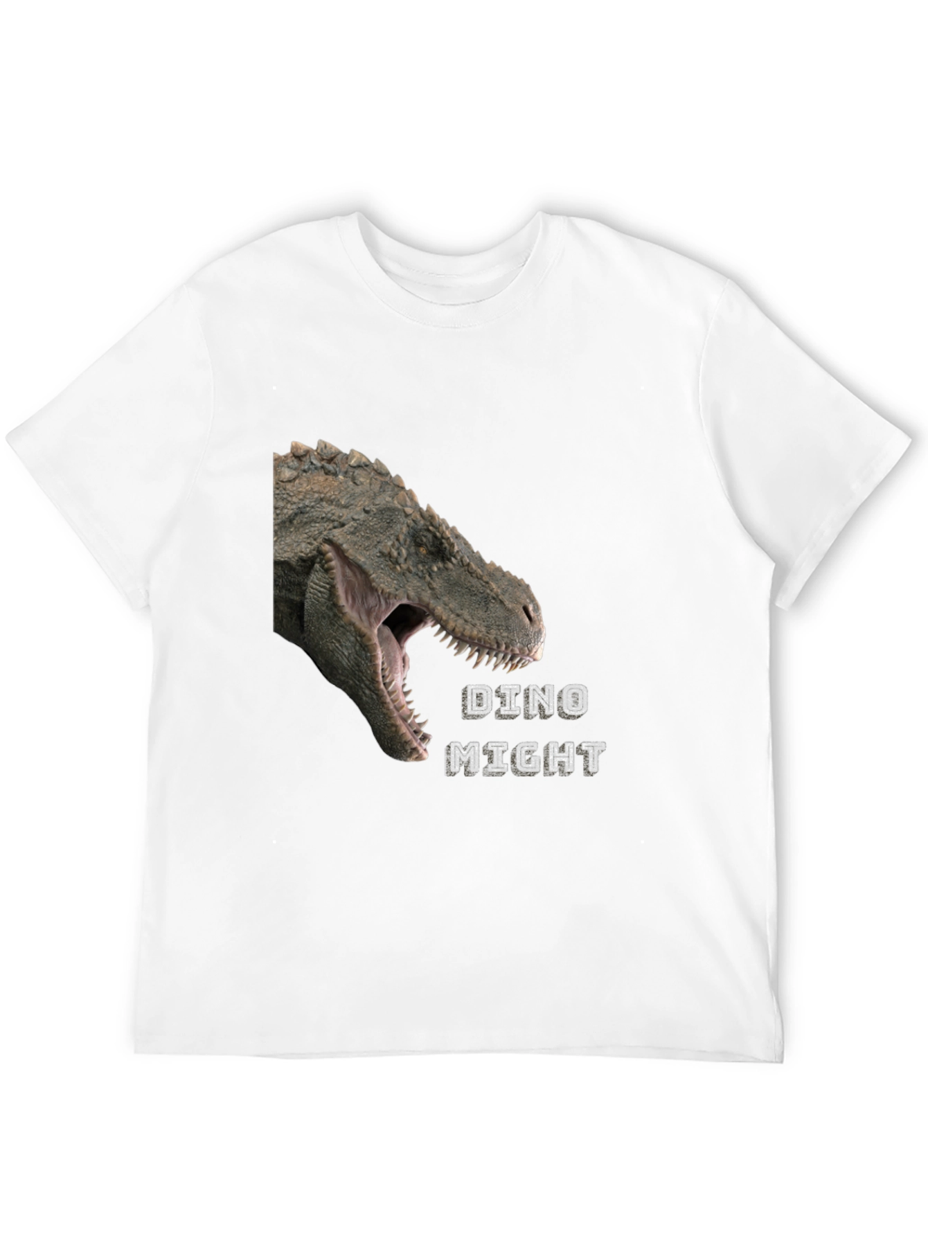 Dino Might T-Shirt - Black Dinosaur Graphic Tee