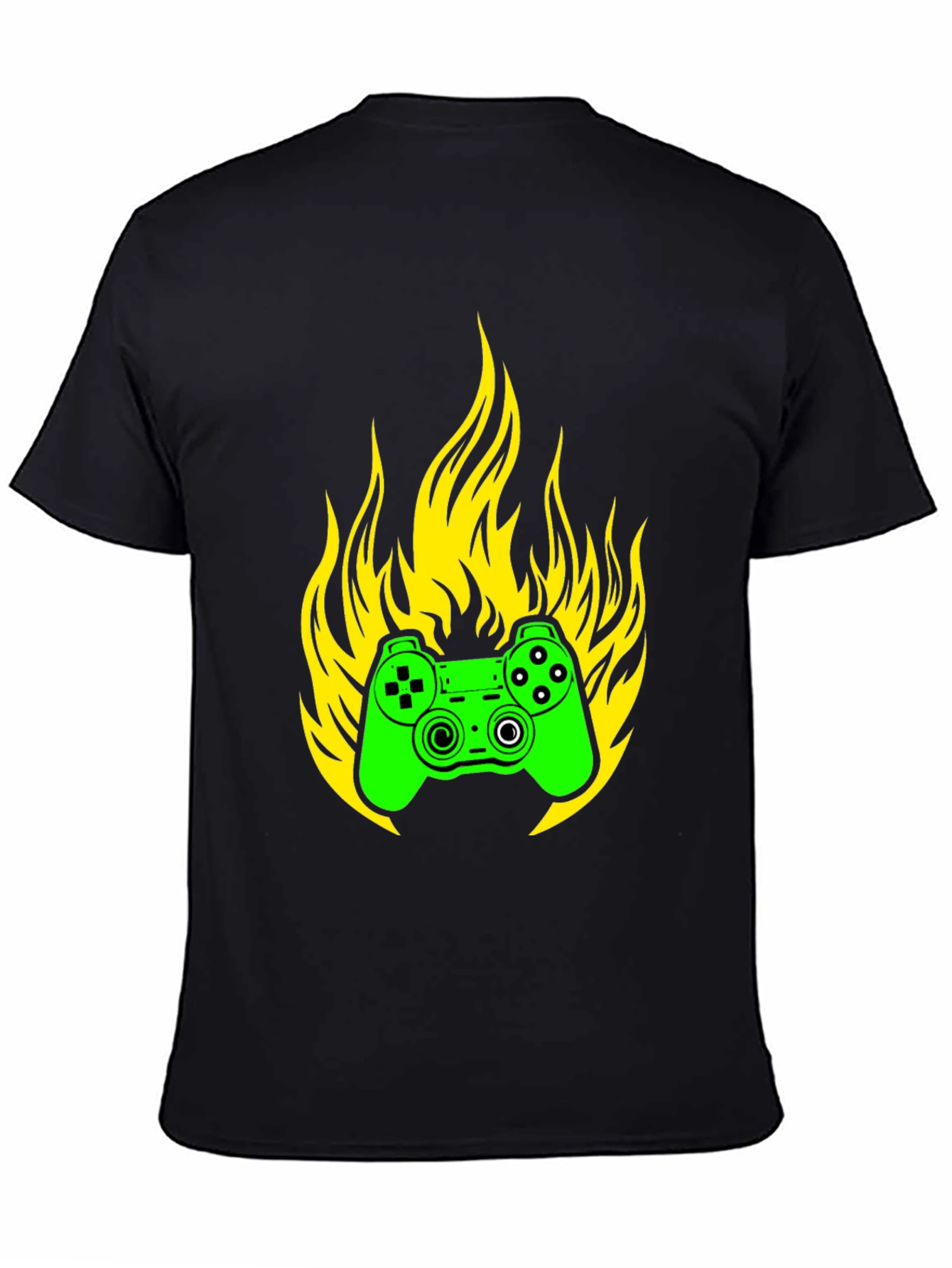 Gaming Controller Fire T-Shirt - Gamer Style