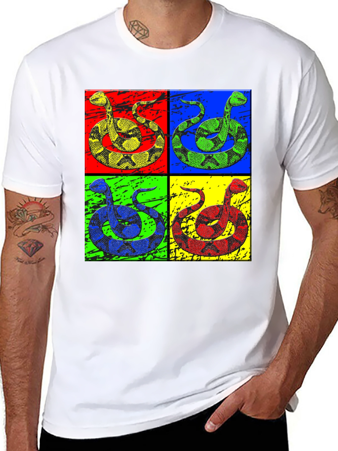 Pop Art Snake Graphic Tee