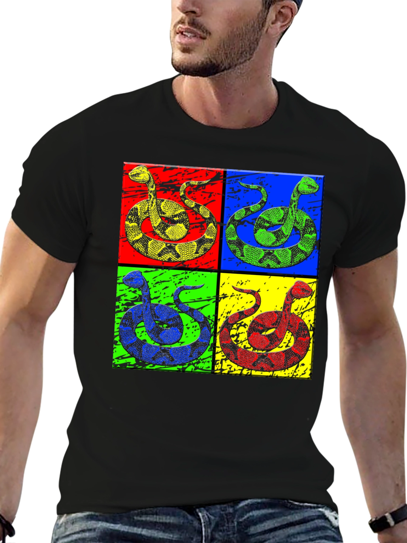 Pop Art Snake Graphic Tee