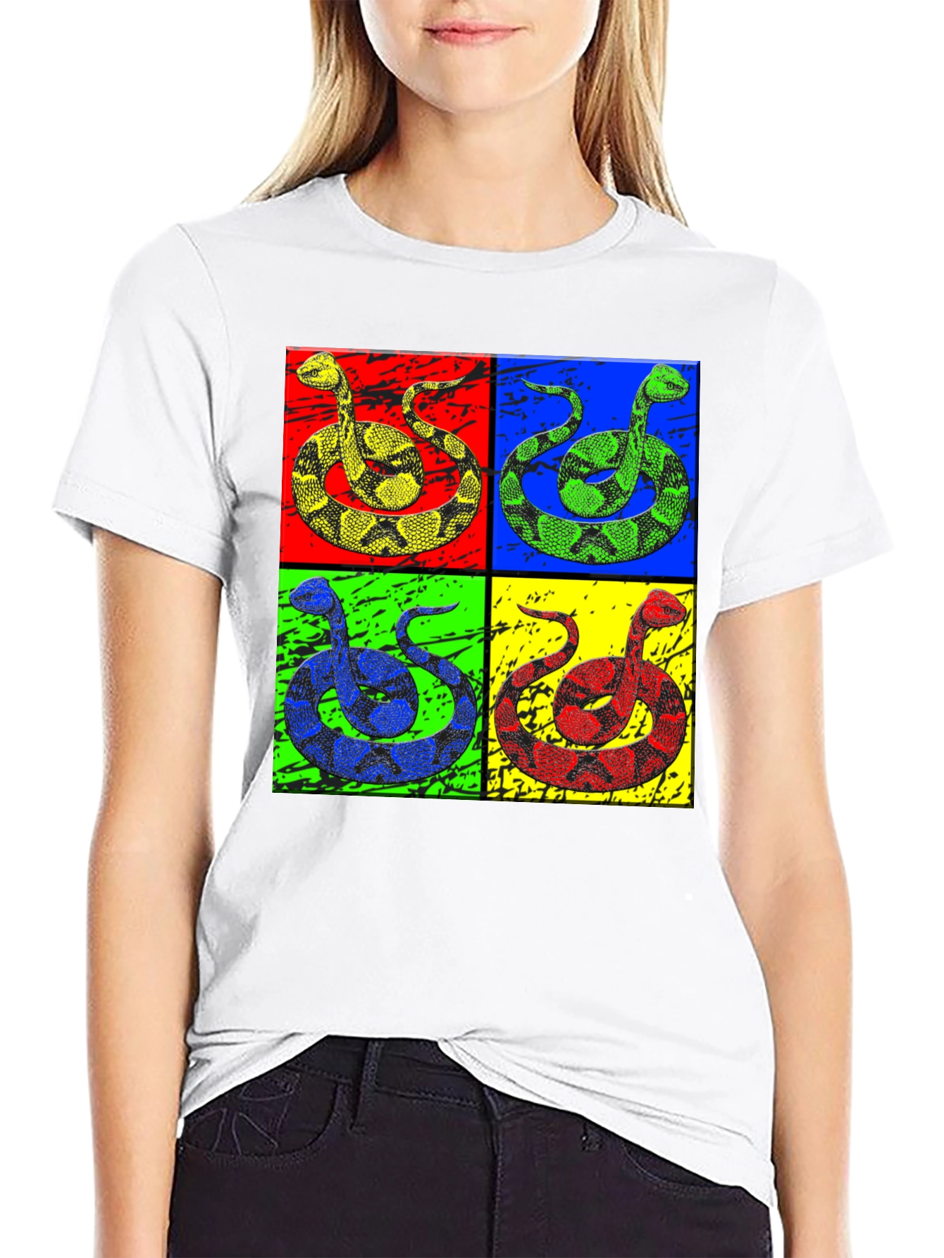 Pop Art Snake Graphic Tee