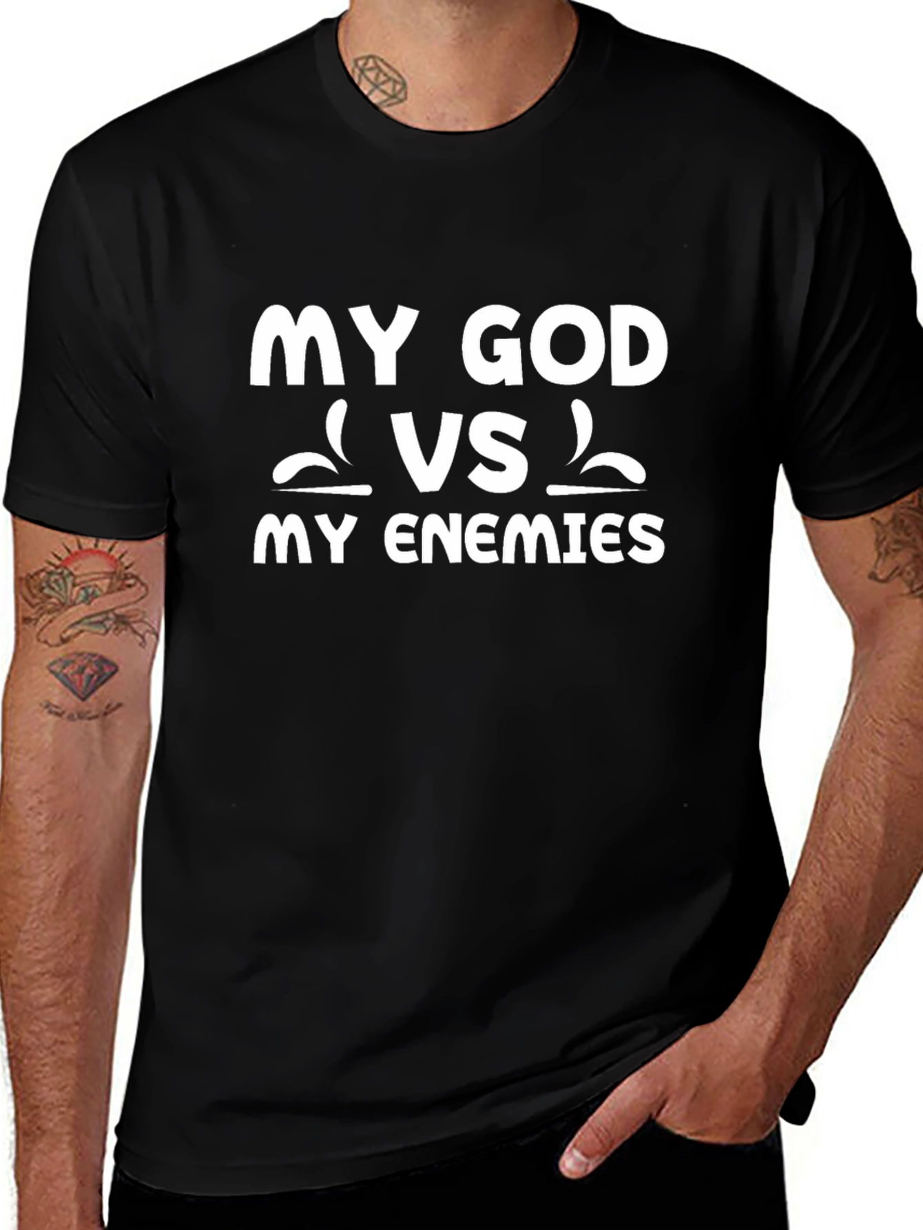 My God vs My Enemies Graphic Tee