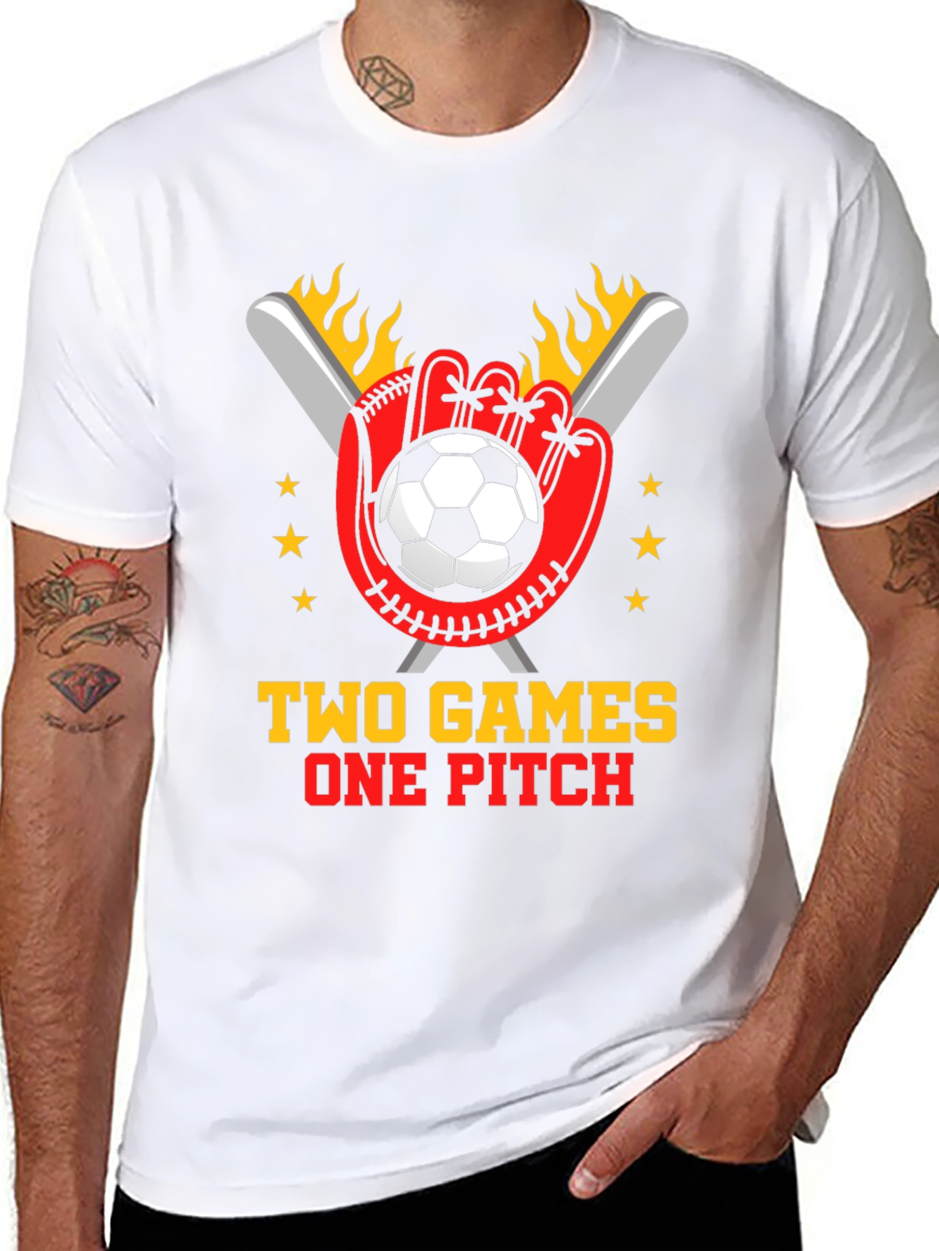 Two Games One Pitch T-Shirt