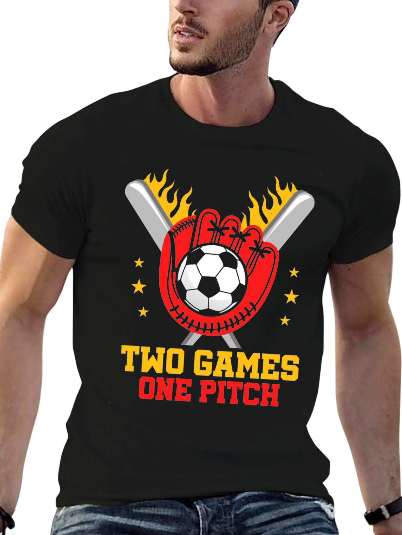 Two Games One Pitch T-Shirt