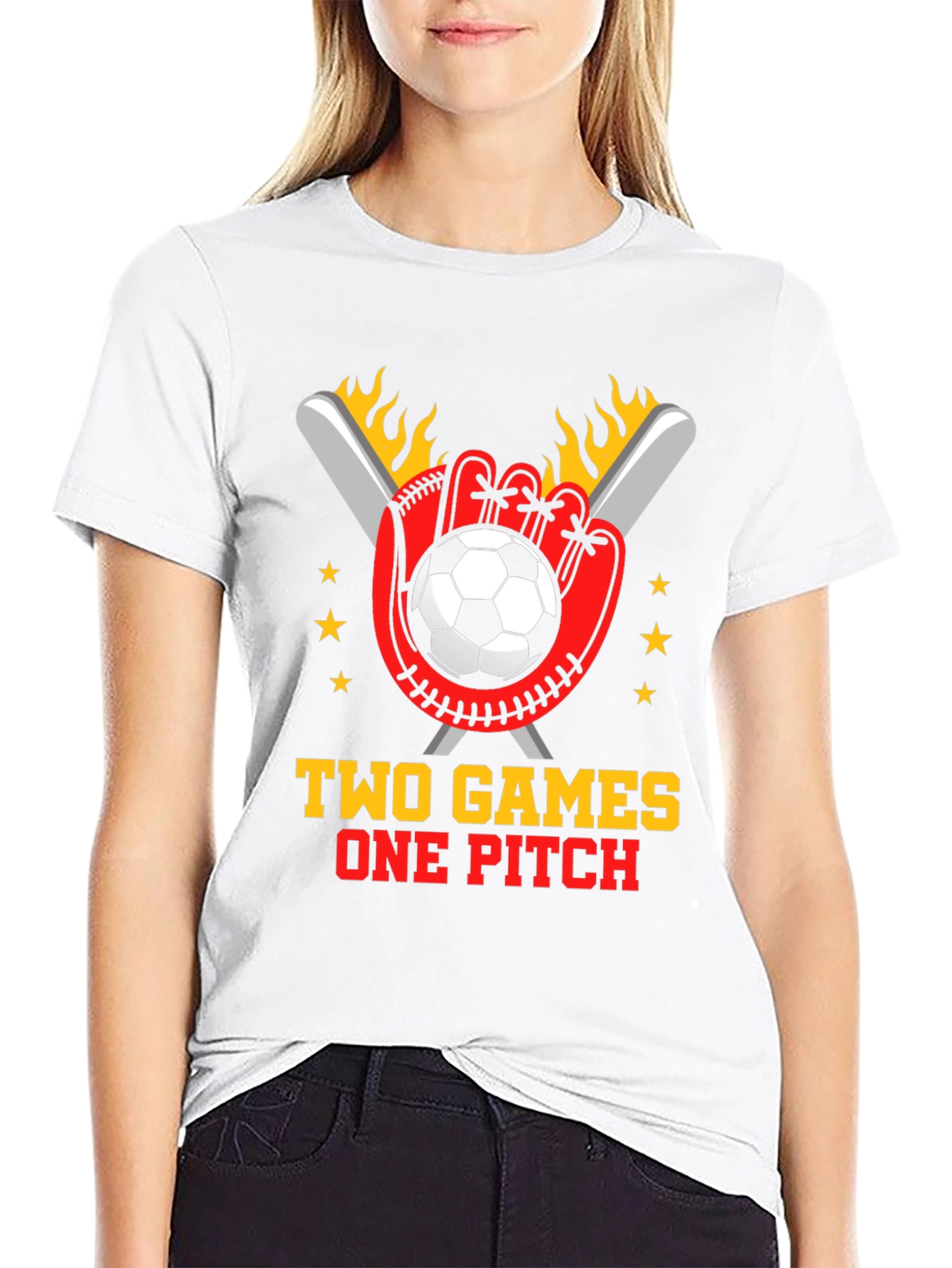 Two Games One Pitch T-Shirt
