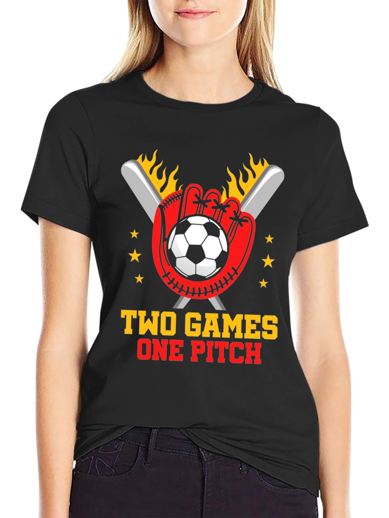 Two Games One Pitch T-Shirt
