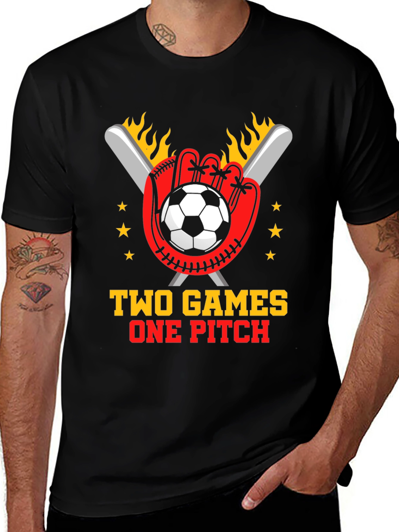 Two Games One Pitch T-Shirt