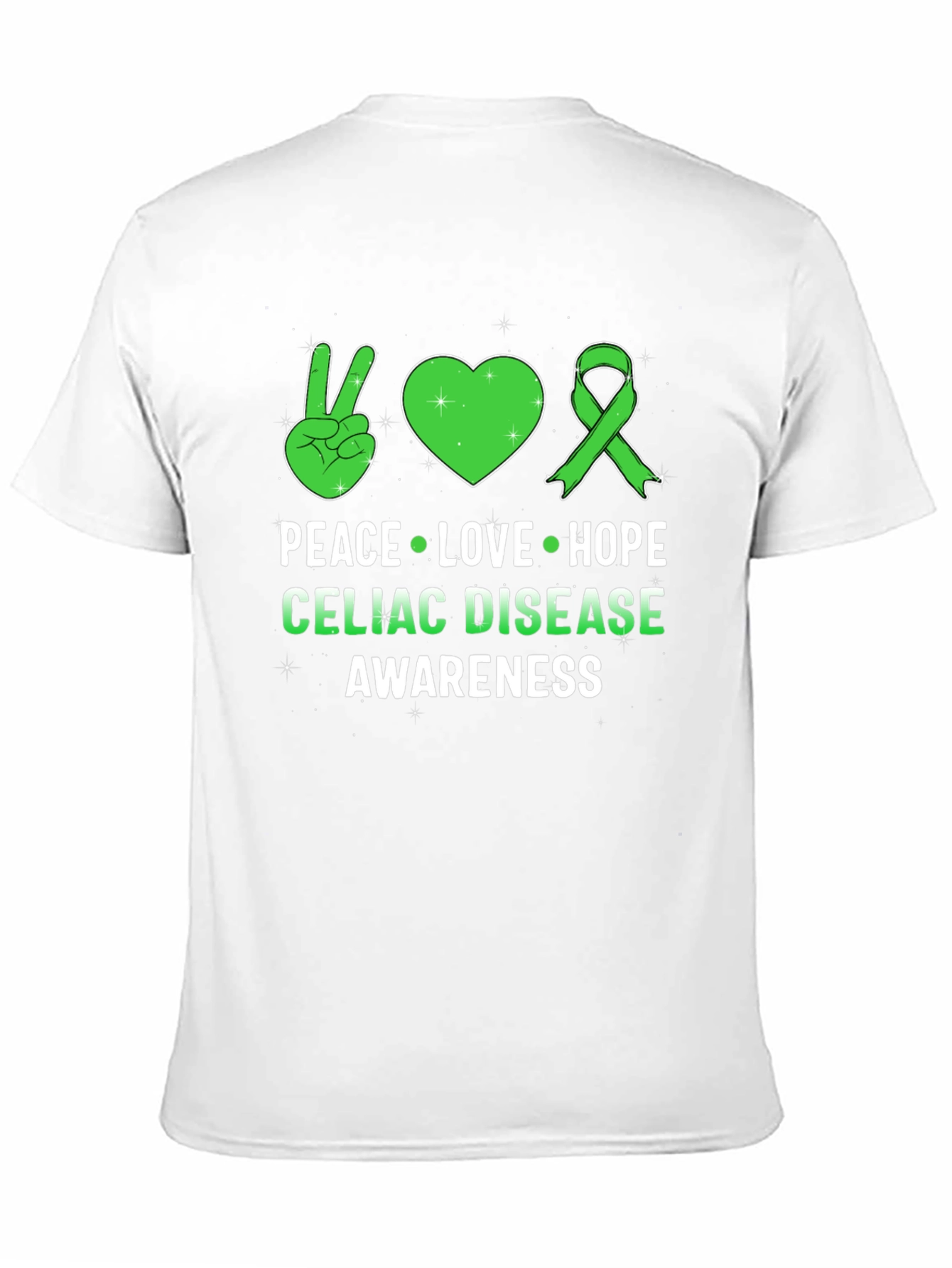 Celiac Disease Awareness Peace Love Hope T-Shirt