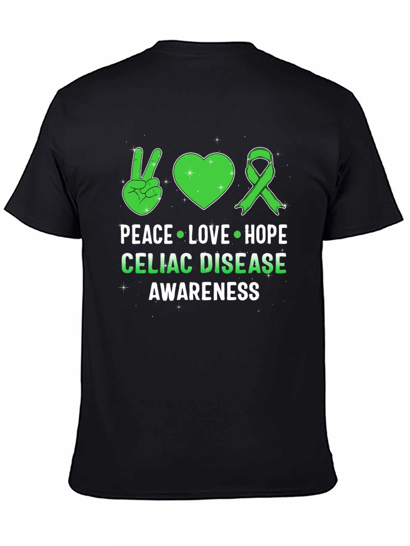 Celiac Disease Awareness Peace Love Hope T-Shirt