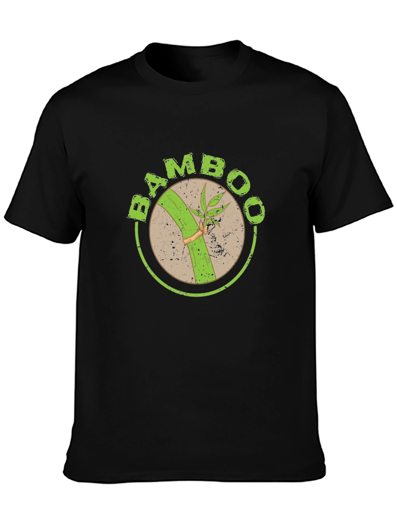 Bamboo Graphic T-Shirt - Organic Style Black Tee