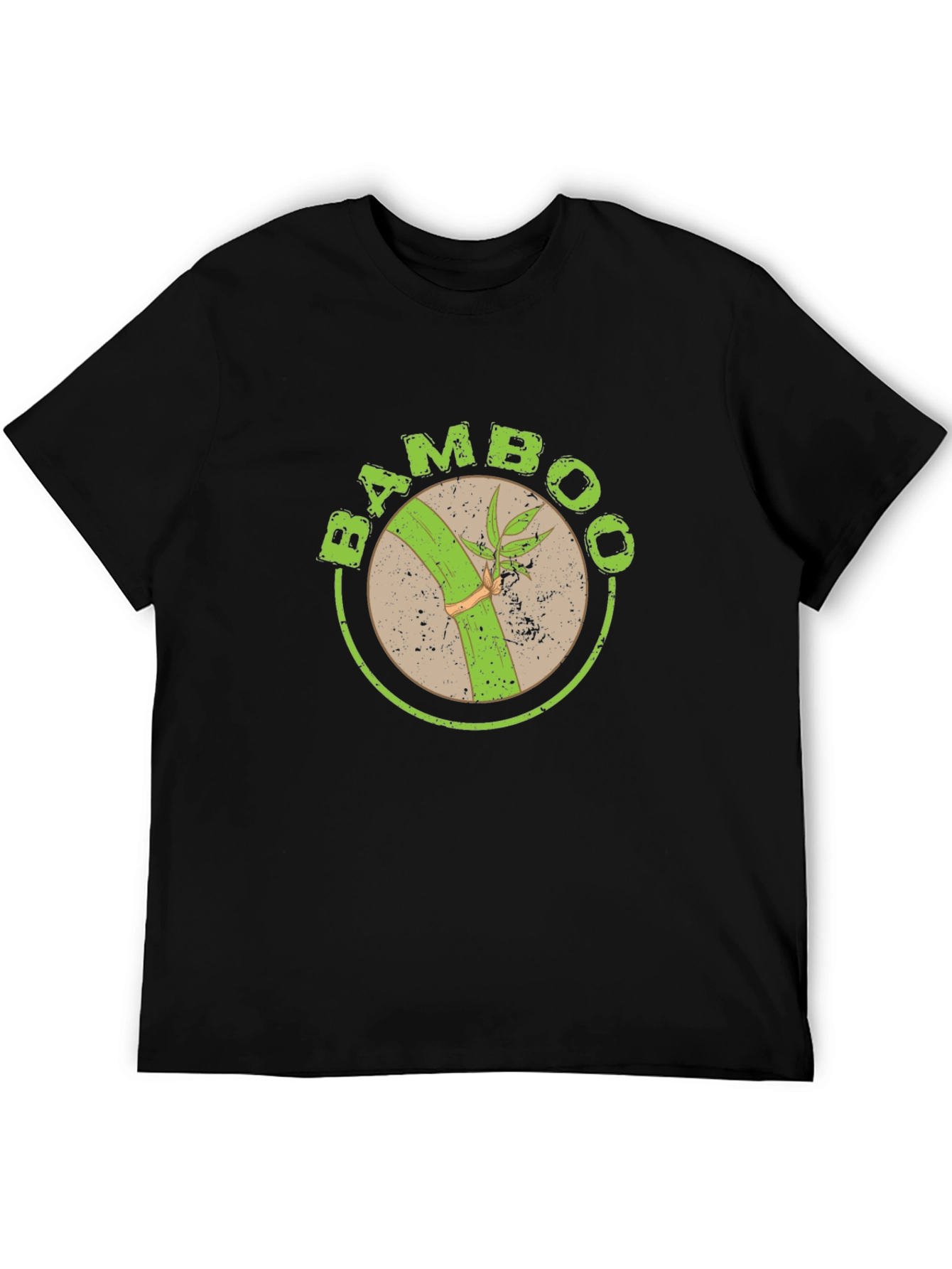 Bamboo Graphic T-Shirt - Organic Style Black Tee