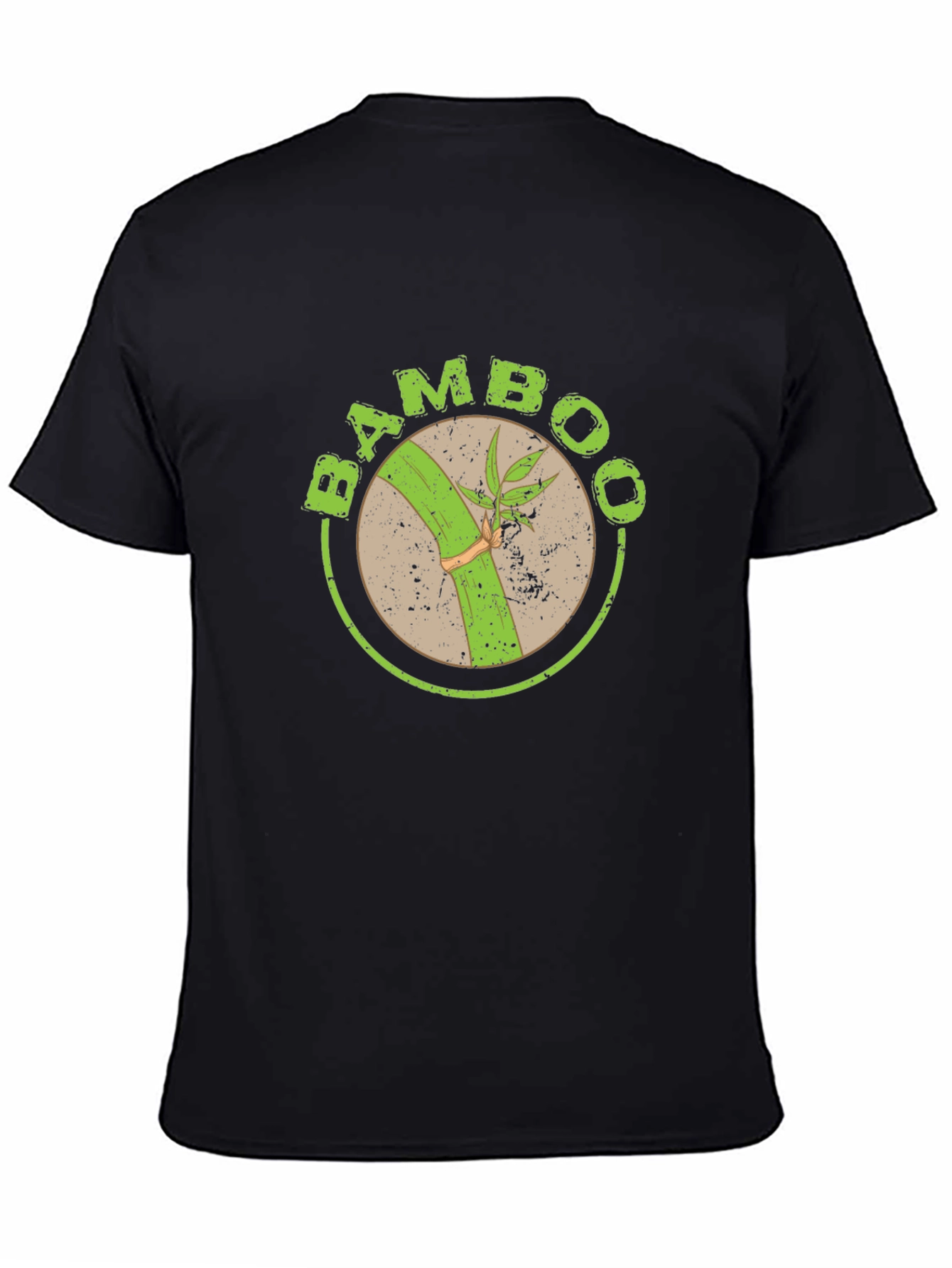 Bamboo Graphic T-Shirt - Organic Style Black Tee