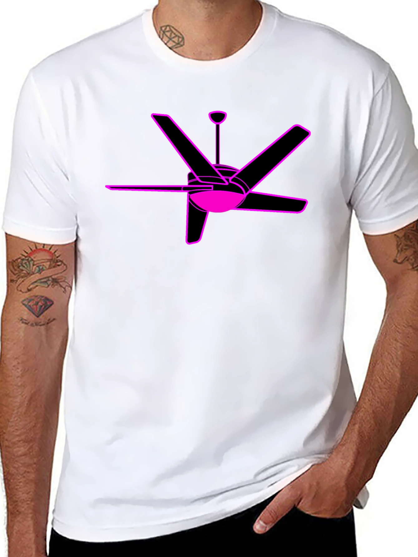 Ceiling Fan Graphic Tee - Modern Style