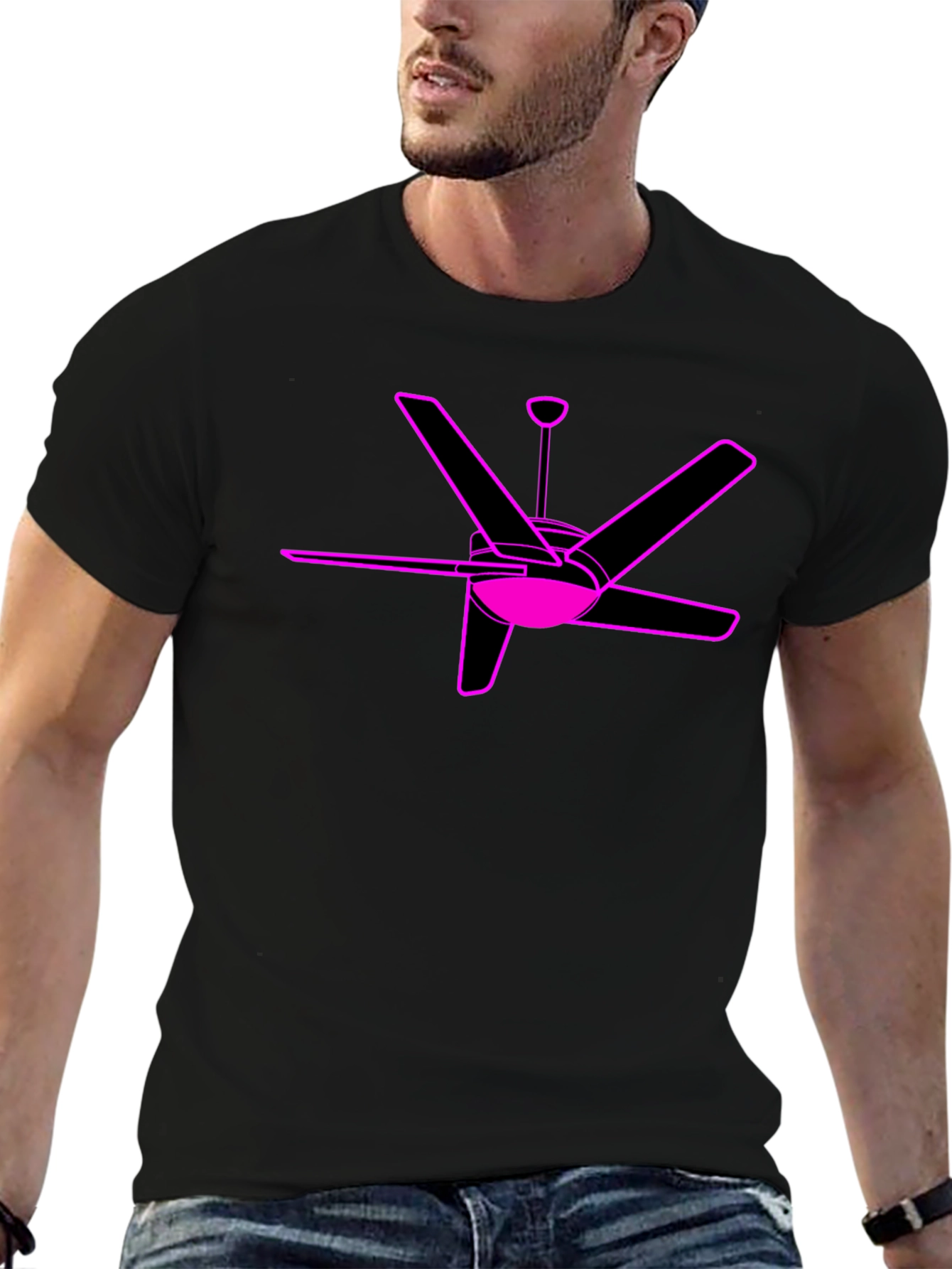 Ceiling Fan Graphic Tee - Modern Style