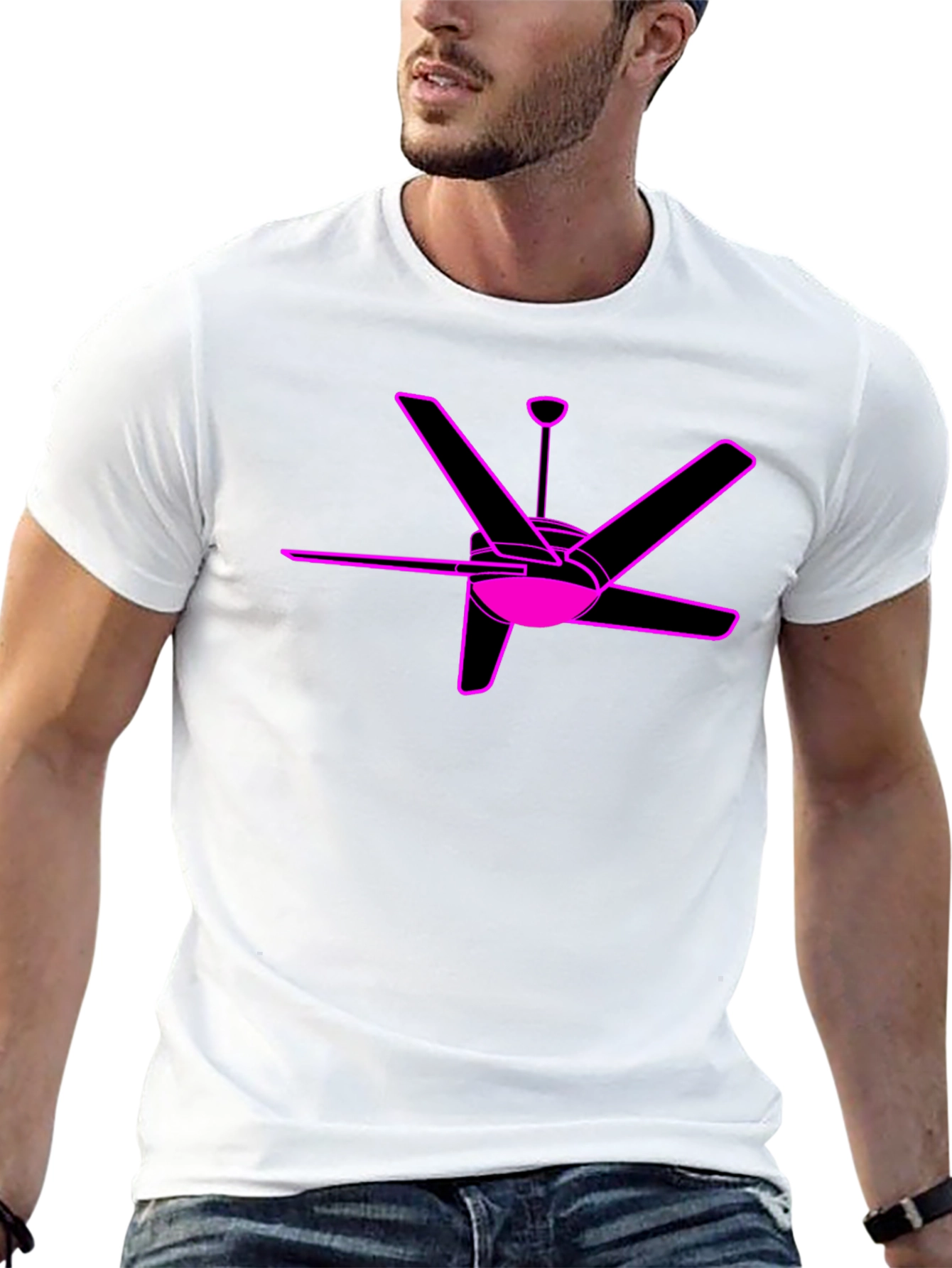 Ceiling Fan Graphic Tee - Modern Style