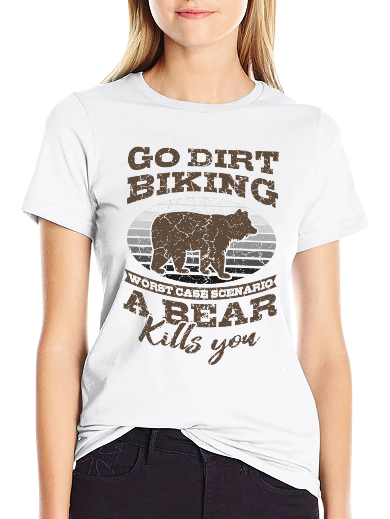 Go Dirt Biking Bear T-Shirt