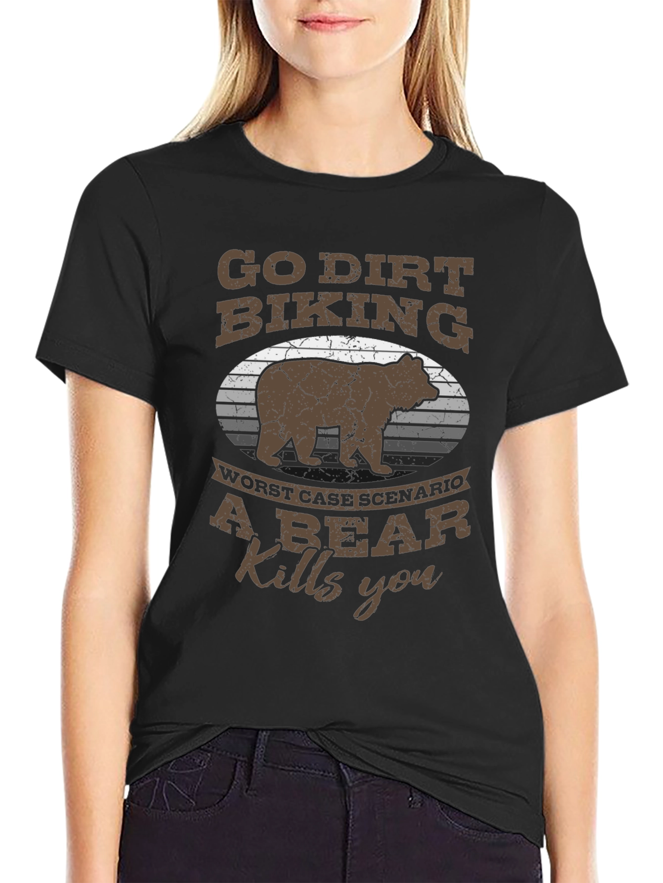 Go Dirt Biking Bear T-Shirt