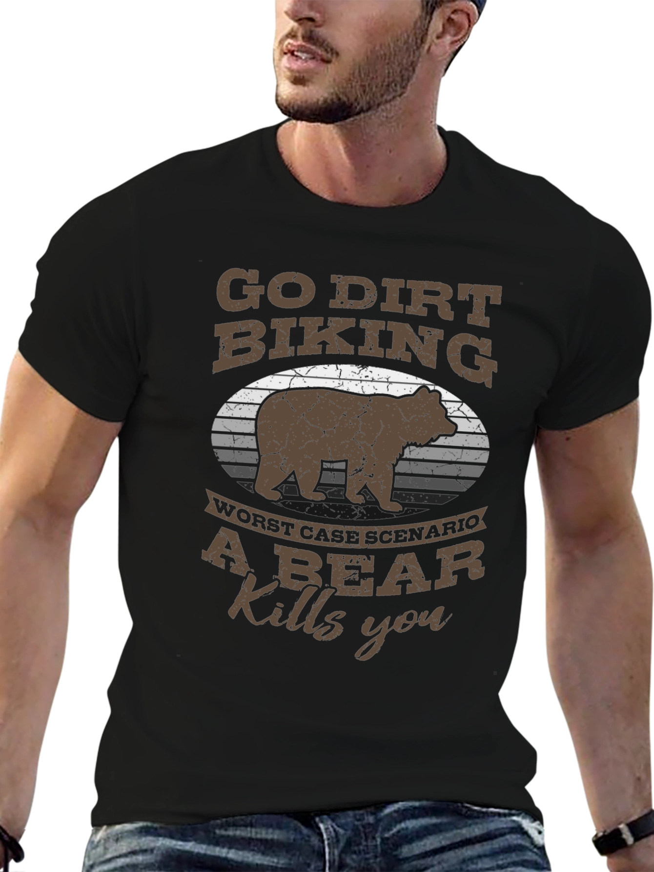 Go Dirt Biking Bear T-Shirt