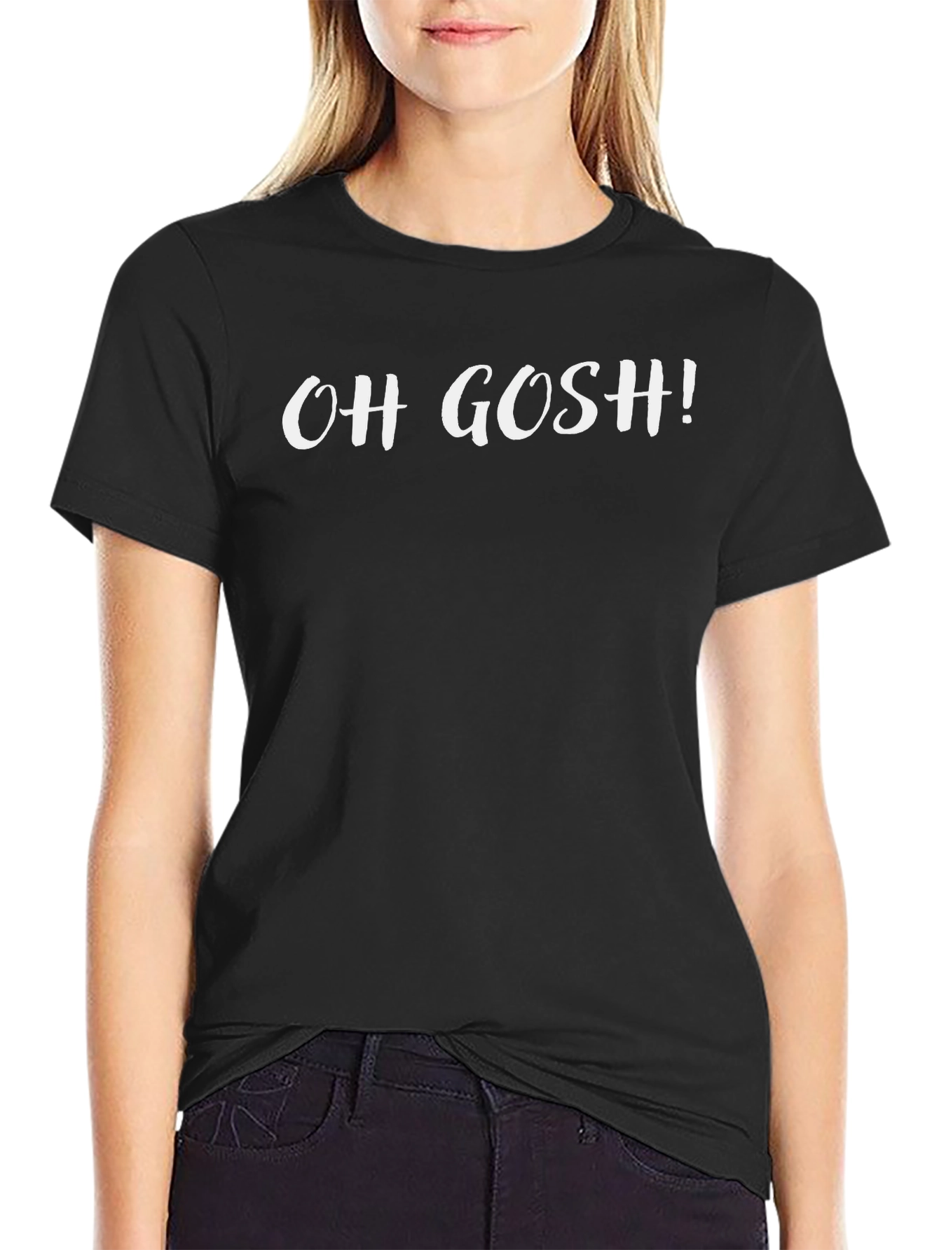 Oh Gosh! Graphic Black T-Shirt - Casual Style