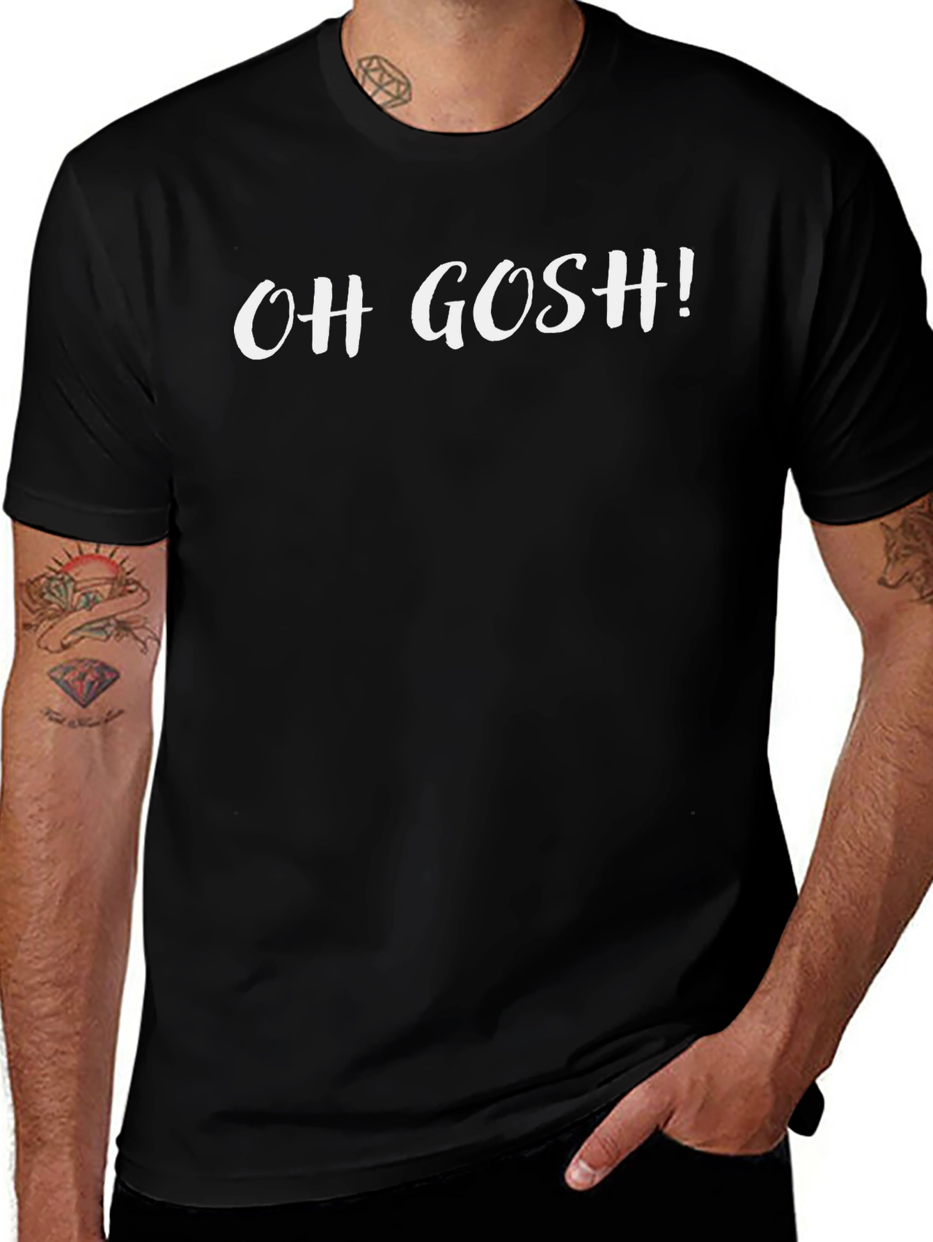 Oh Gosh! Graphic Black T-Shirt - Casual Style