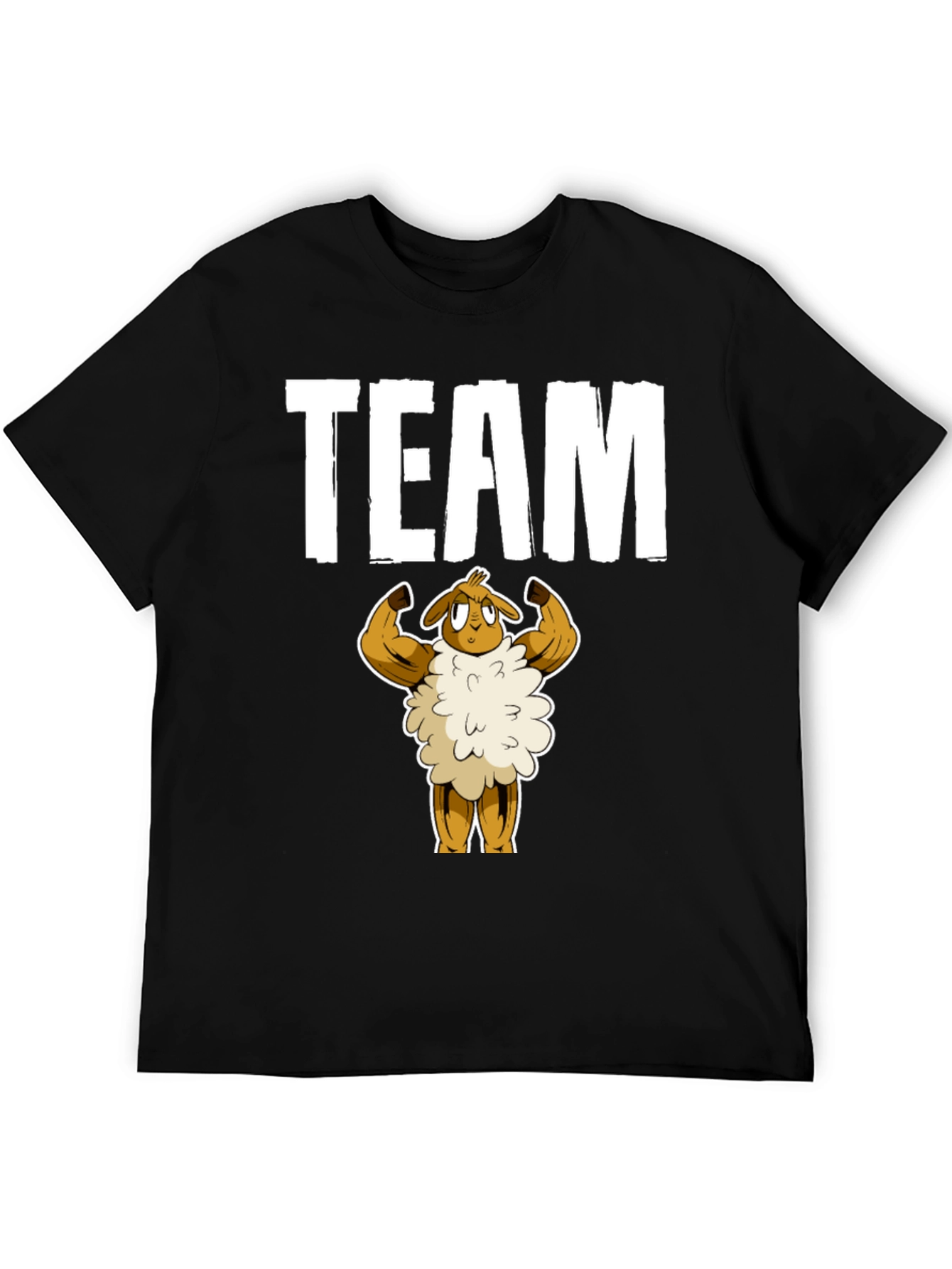 Team Buff Sheep Graphic T-Shirt - Black