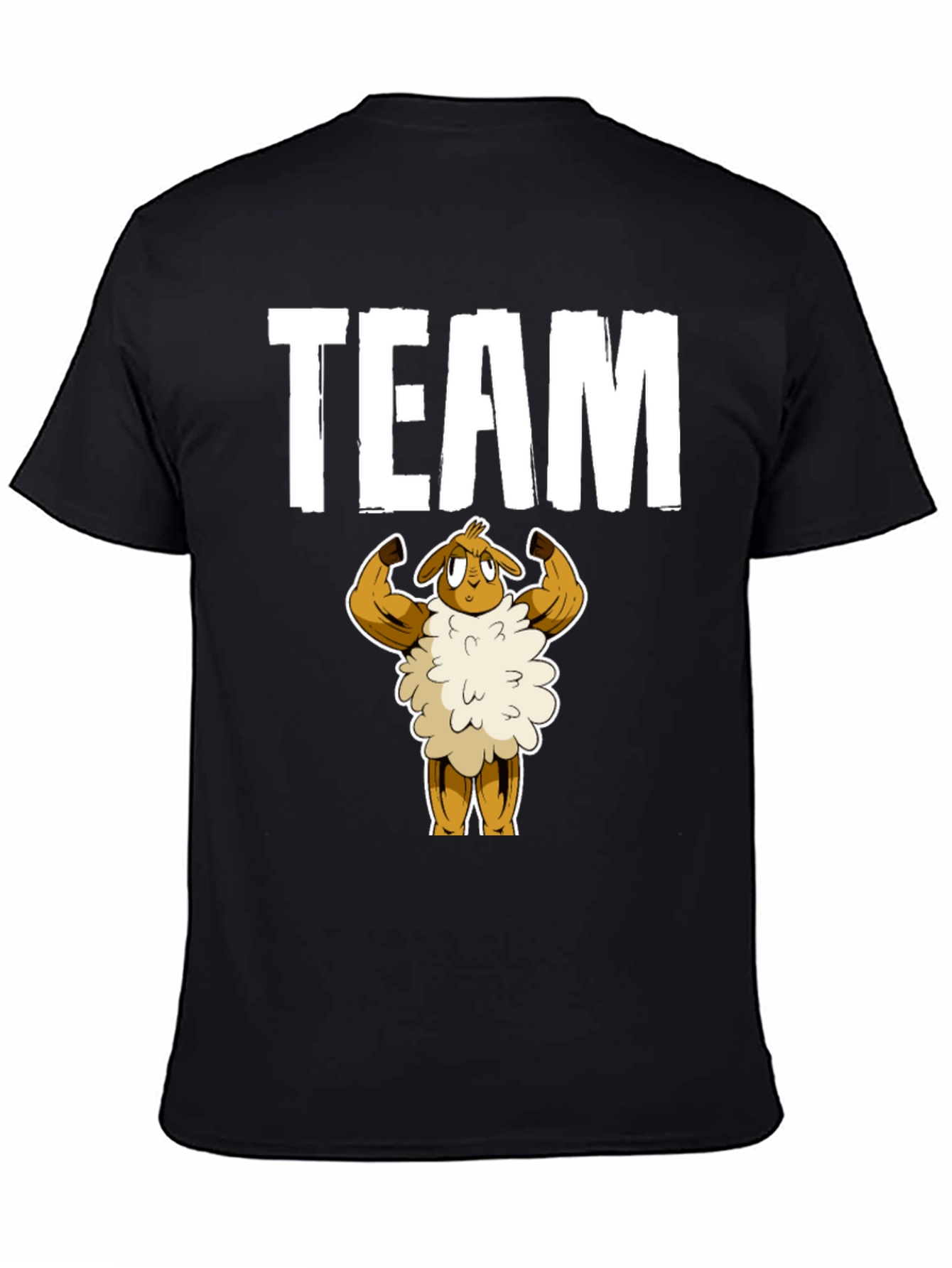 Team Buff Sheep Graphic T-Shirt - Black