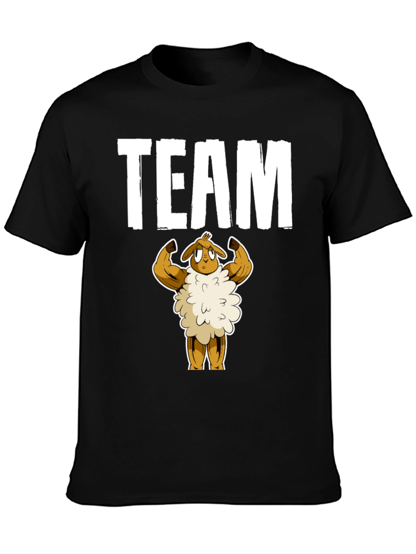 Team Buff Sheep Graphic T-Shirt - Black