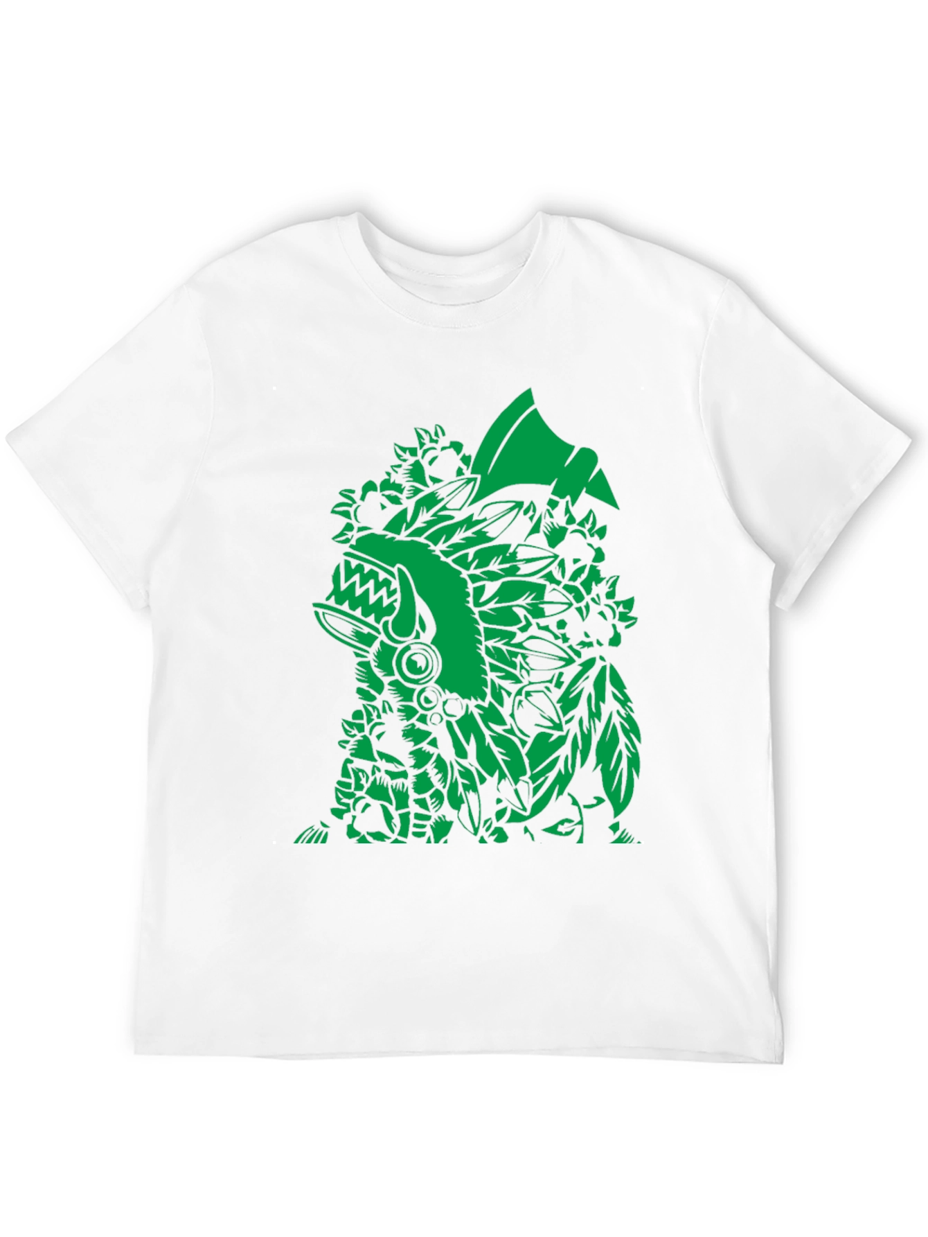 Aztec Warrior Graphic Black T-Shirt