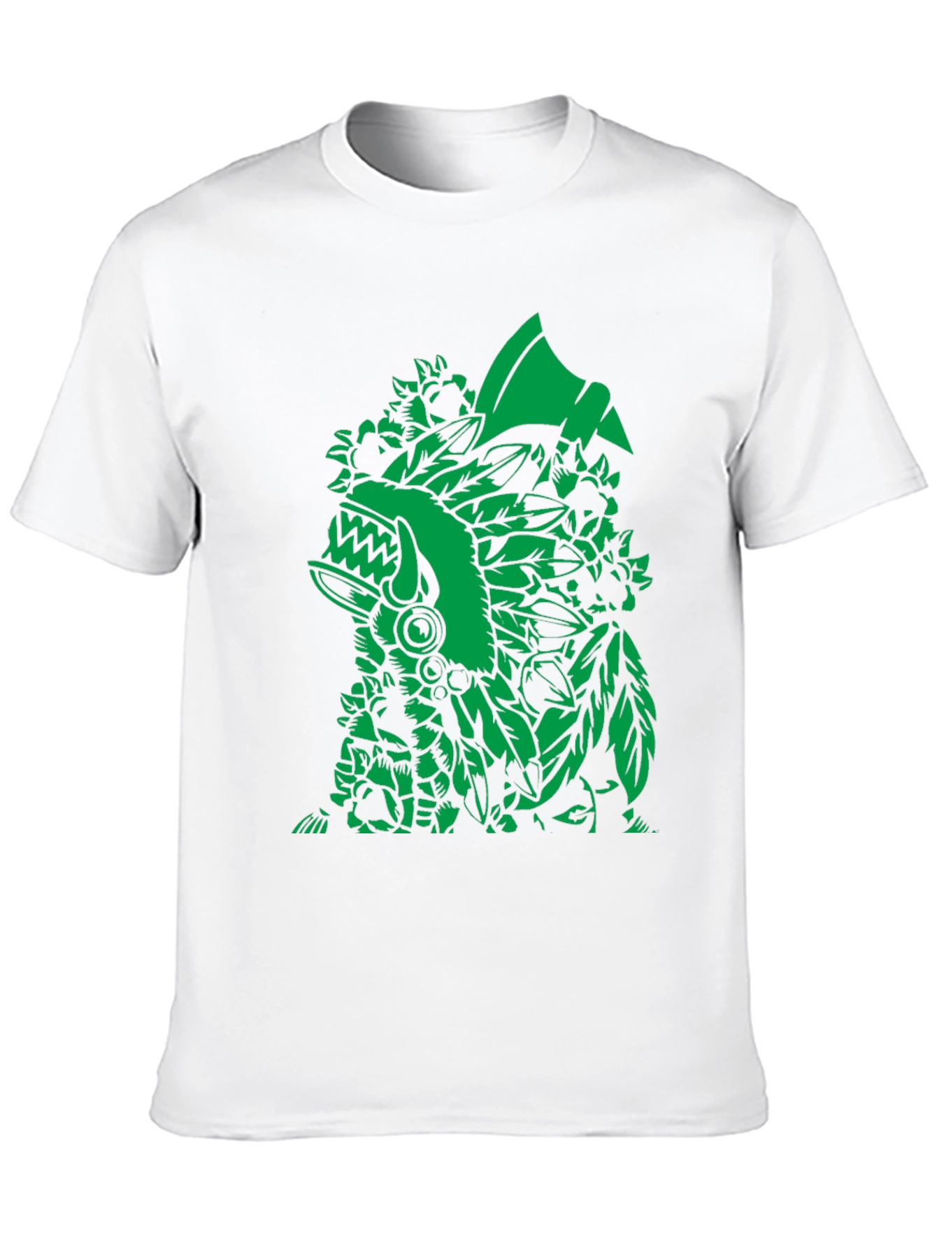Aztec Warrior Graphic Black T-Shirt