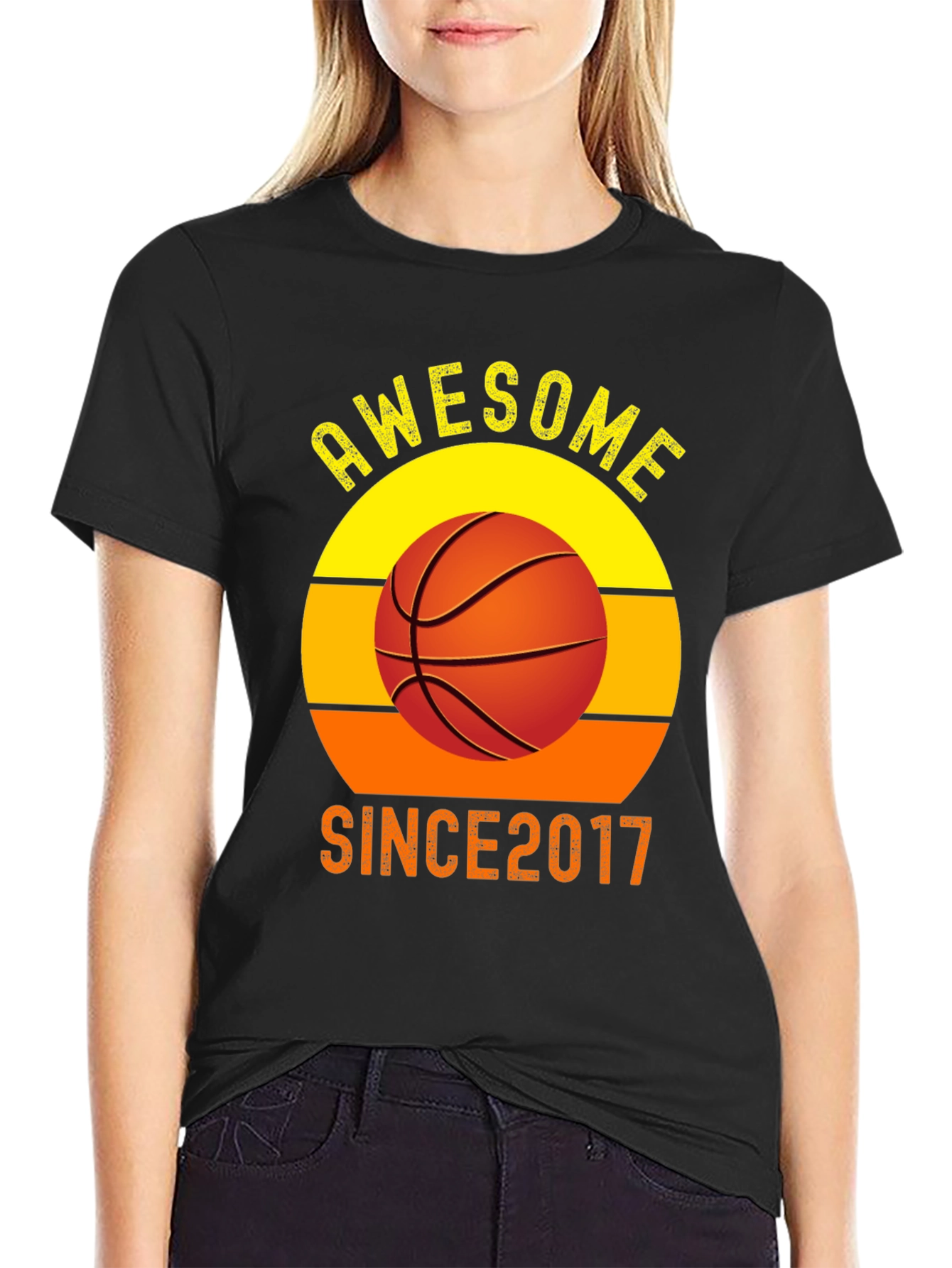Awesome Since 2017 Basketball T-Shirt