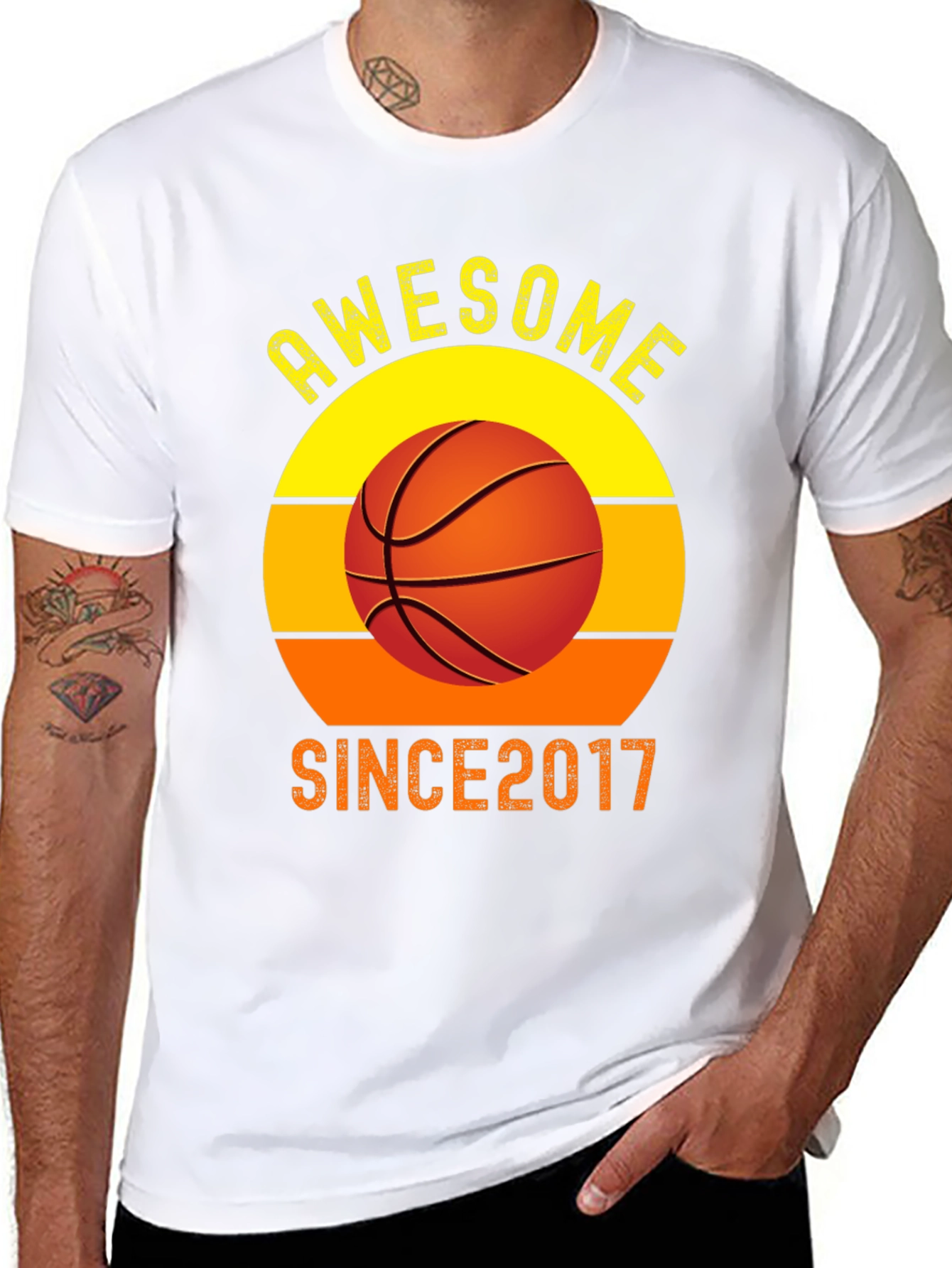 Awesome Since 2017 Basketball T-Shirt