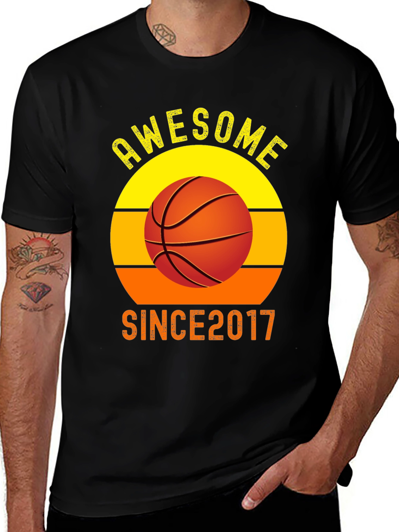 Awesome Since 2017 Basketball T-Shirt