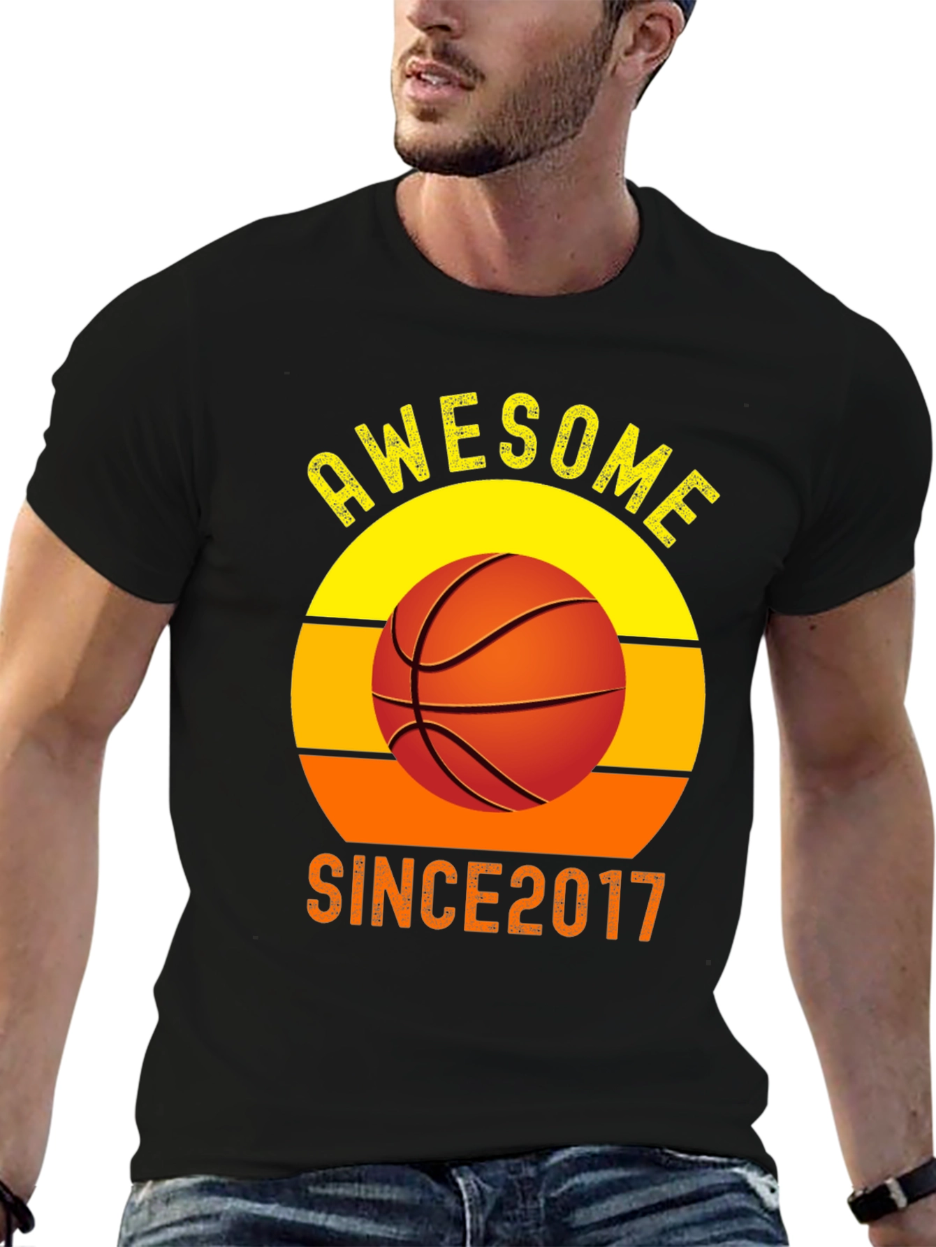 Awesome Since 2017 Basketball T-Shirt