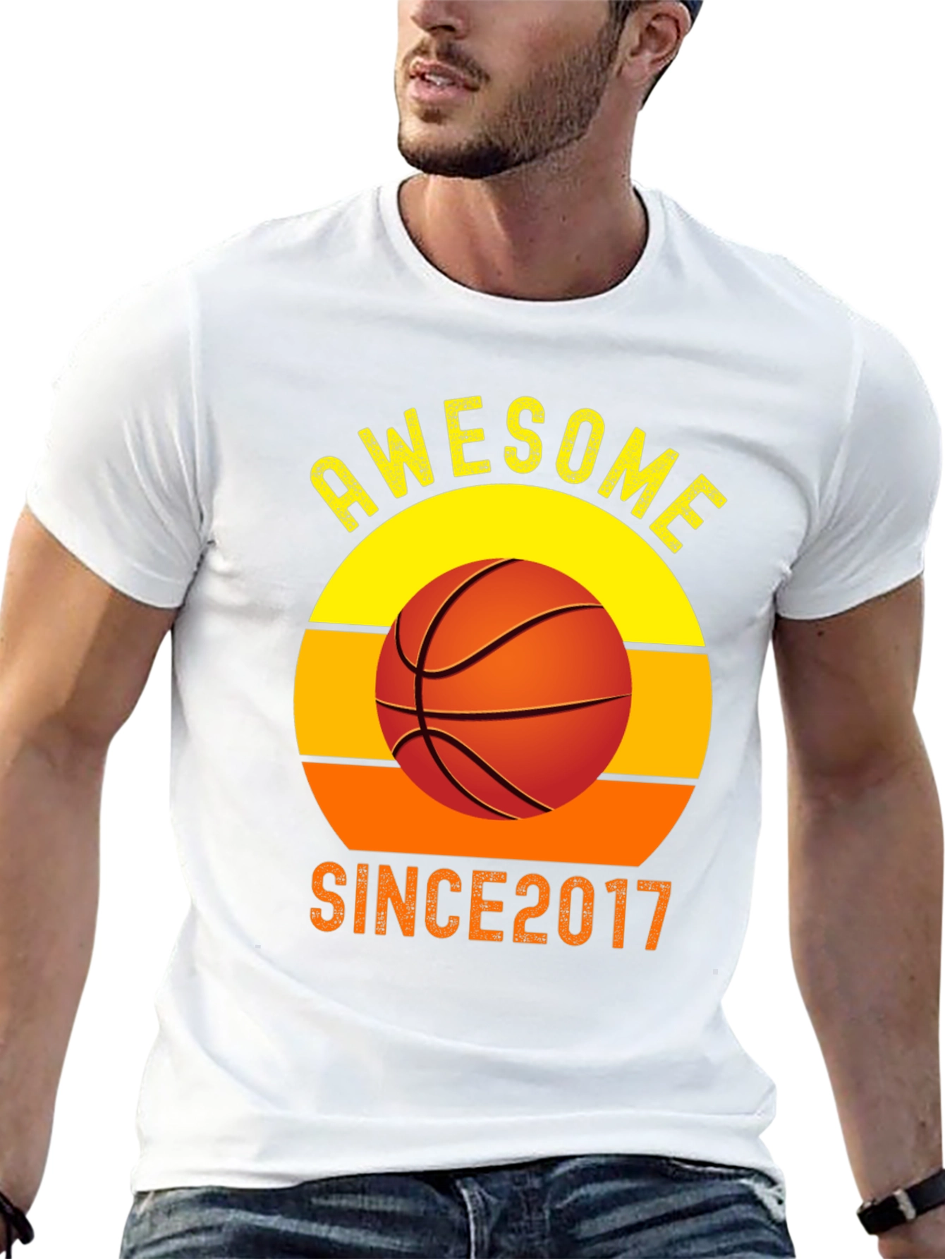 Awesome Since 2017 Basketball T-Shirt