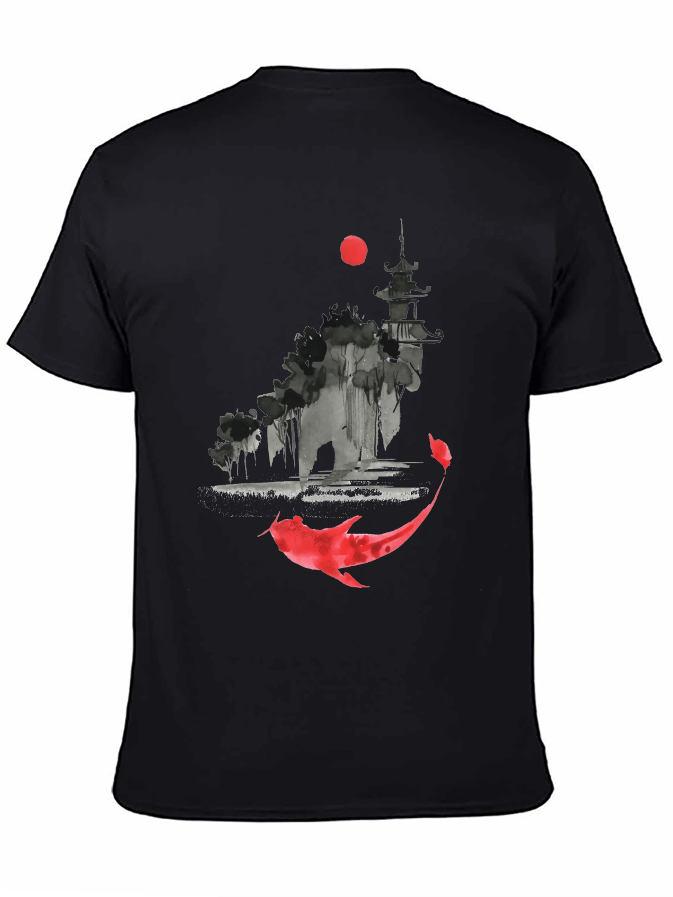Koi Fish Graphic Tee - Asian Inspired Design