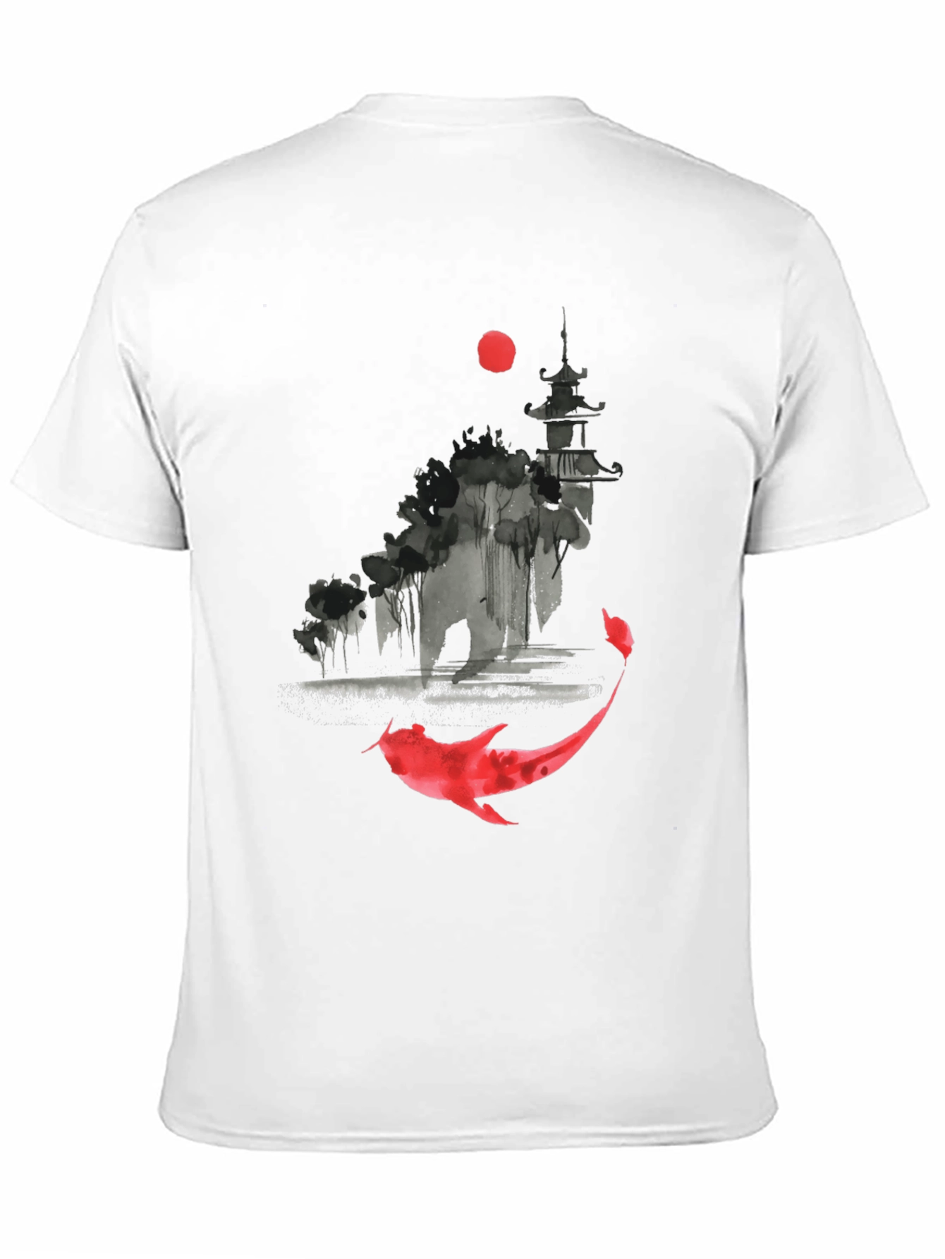 Koi Fish Graphic Tee - Asian Inspired Design