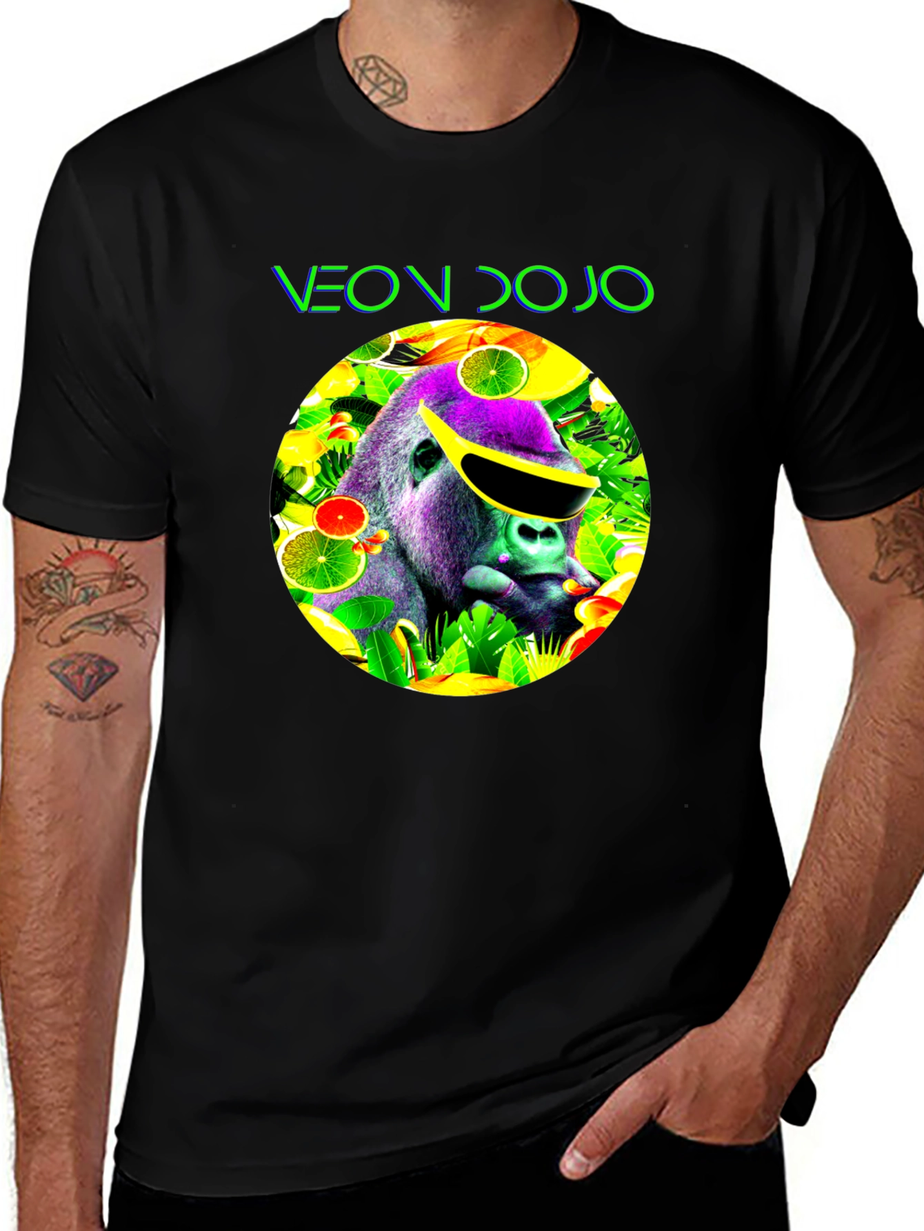 Neon Dojo Gorilla Graphic T-Shirt