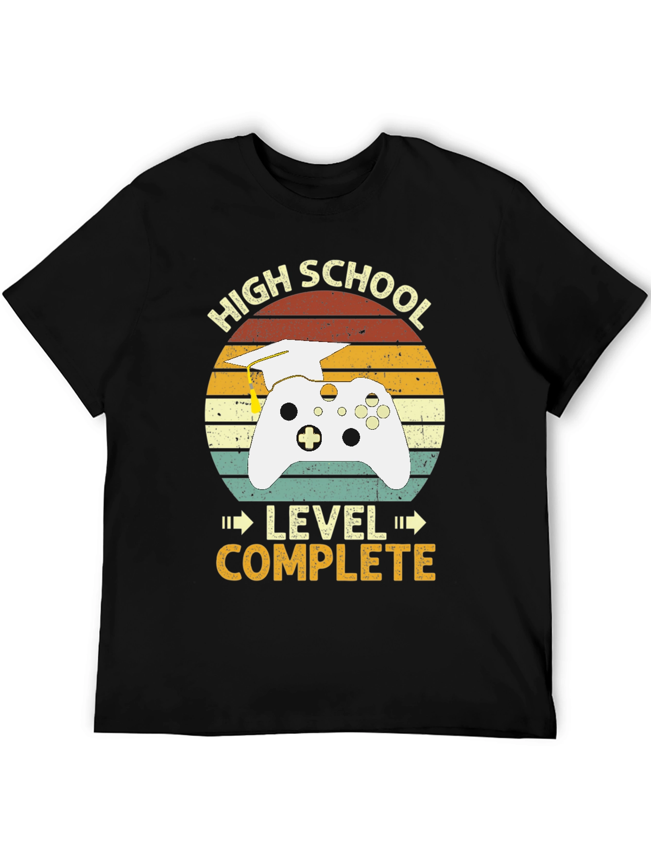 High School Graduation Gamer T-Shirt - Level Complete!