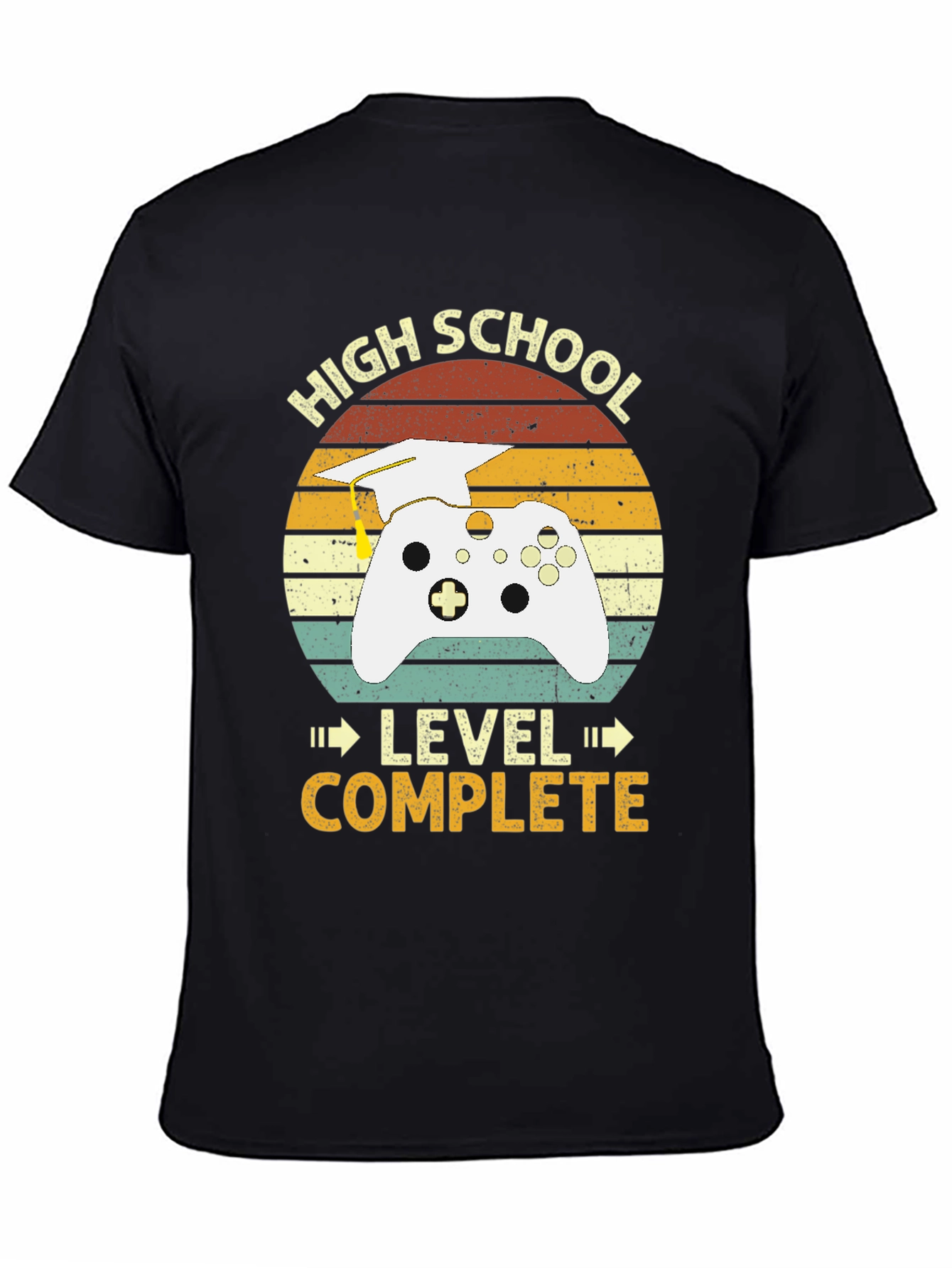 High School Graduation Gamer T-Shirt - Level Complete!