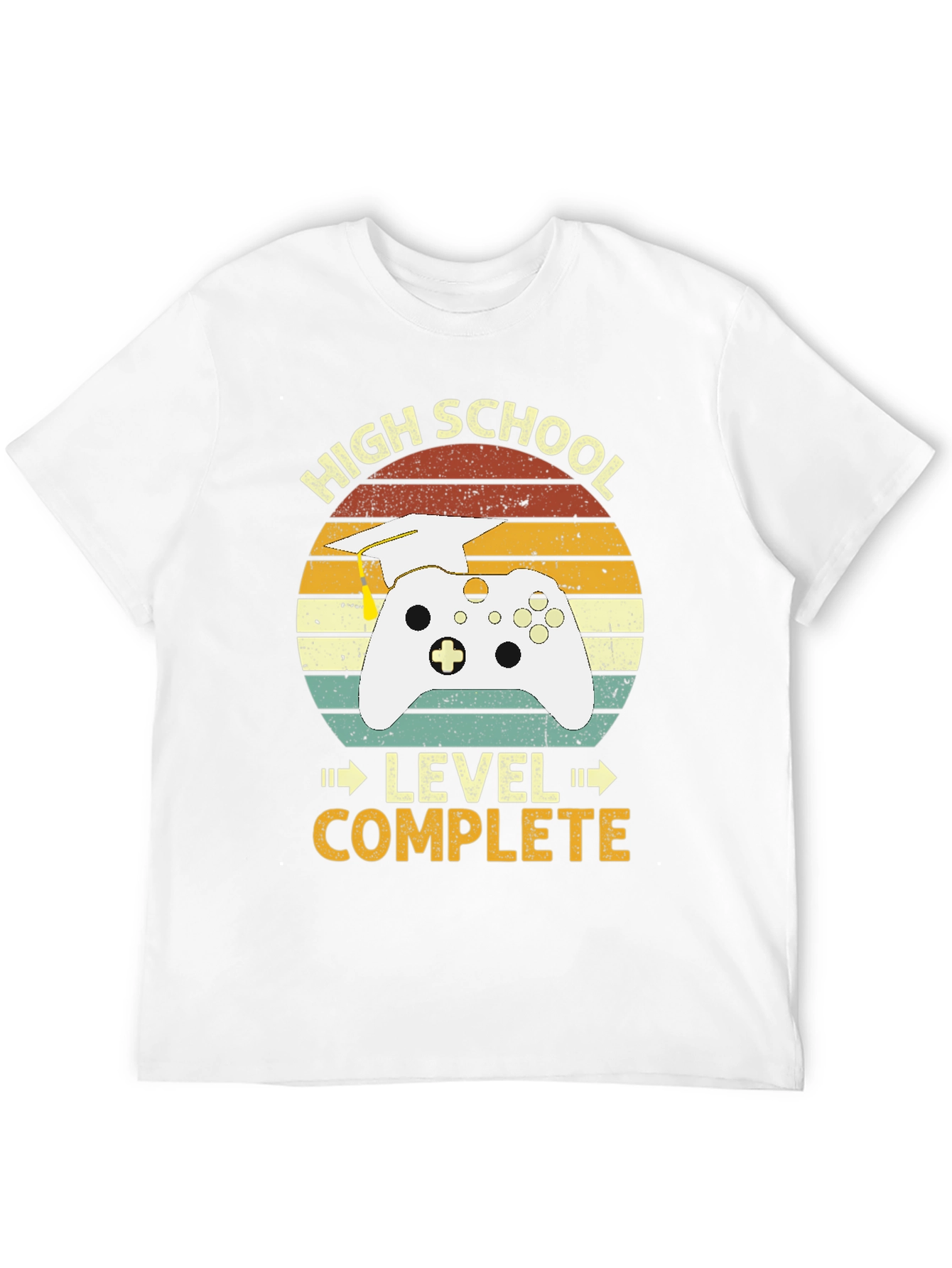 High School Graduation Gamer T-Shirt - Level Complete!