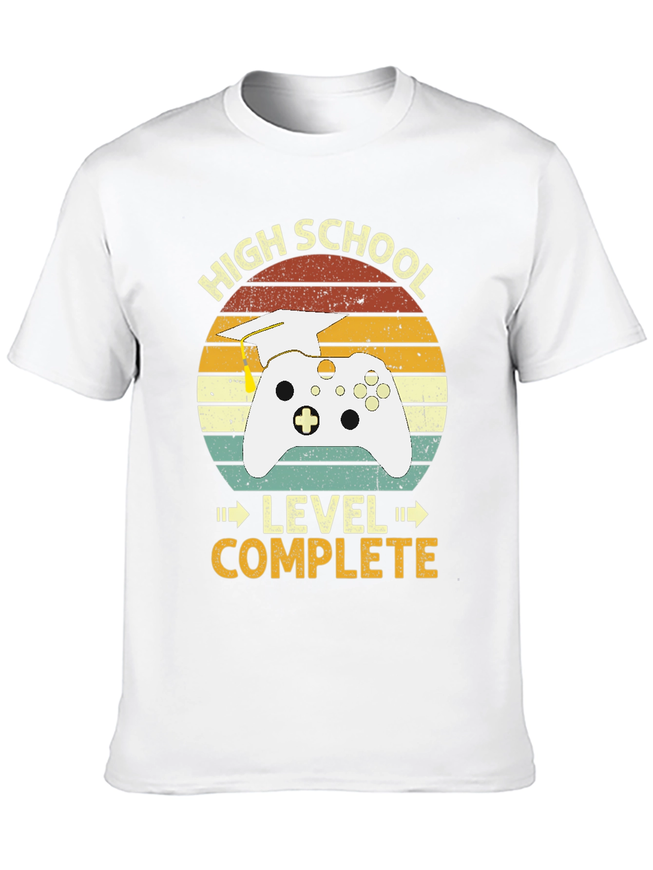 High School Graduation Gamer T-Shirt - Level Complete!