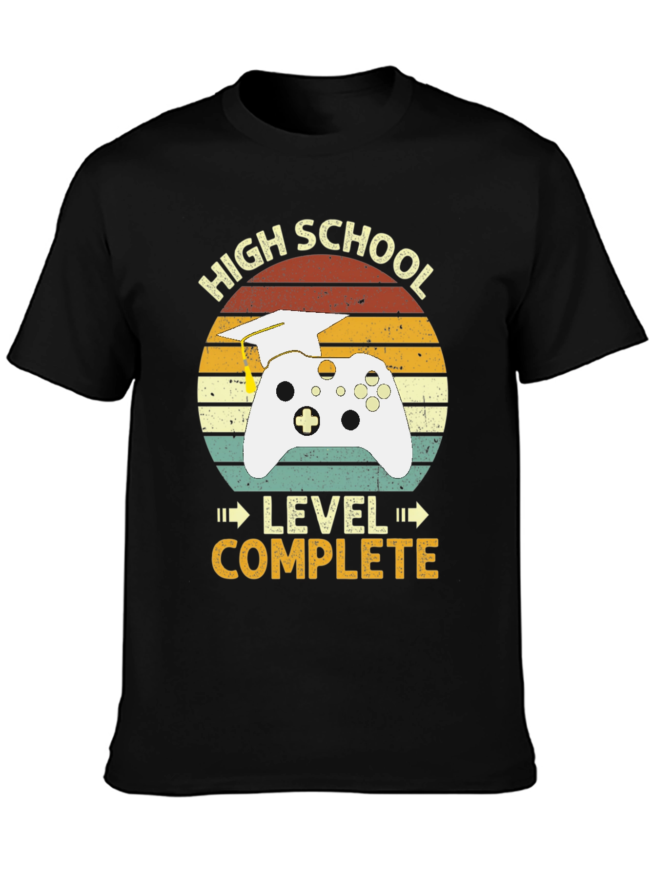 High School Graduation Gamer T-Shirt - Level Complete!