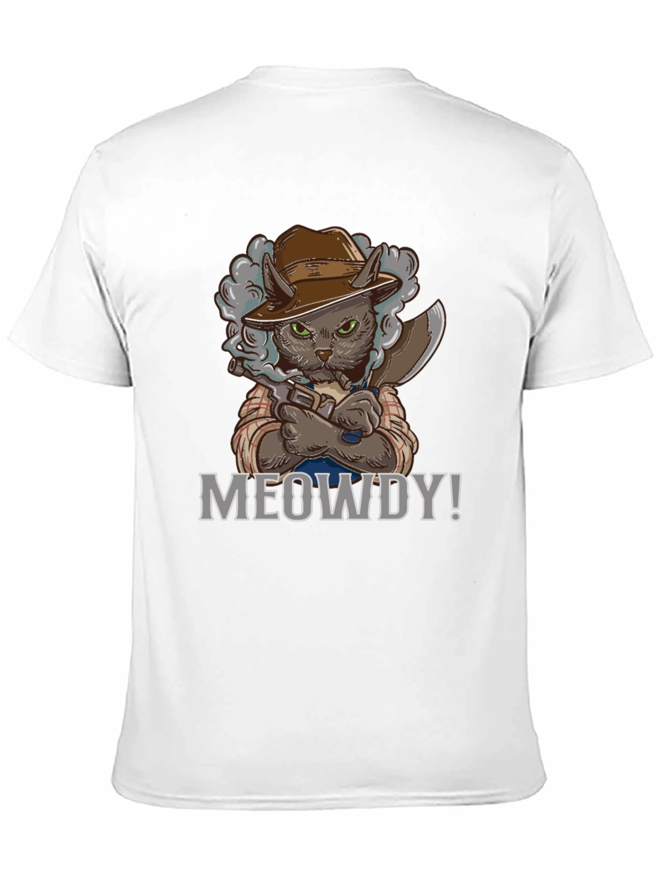 Meowdy Cat Cowboy Graphic T-Shirt