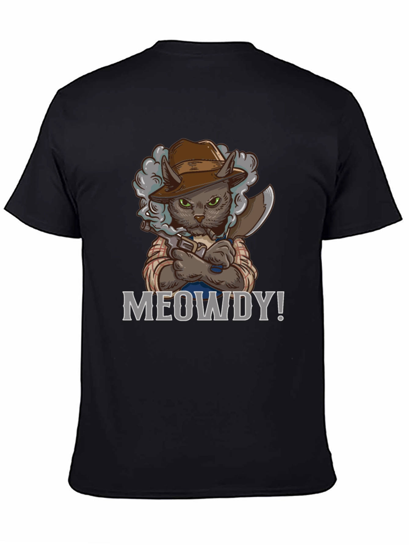 Meowdy Cat Cowboy Graphic T-Shirt