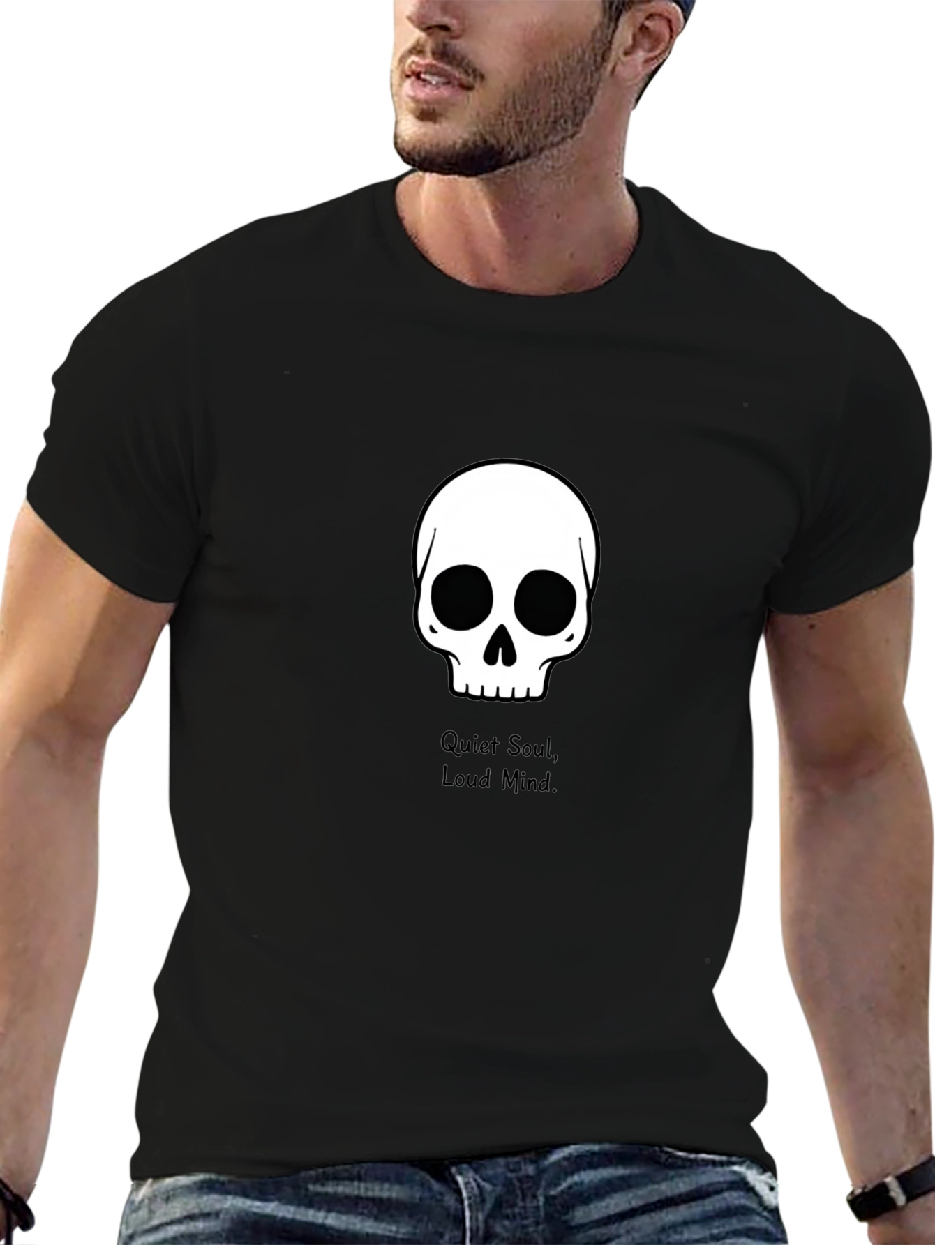 Skull Graphic Tee - Quiet Soul Loud Mind T-Shirt
