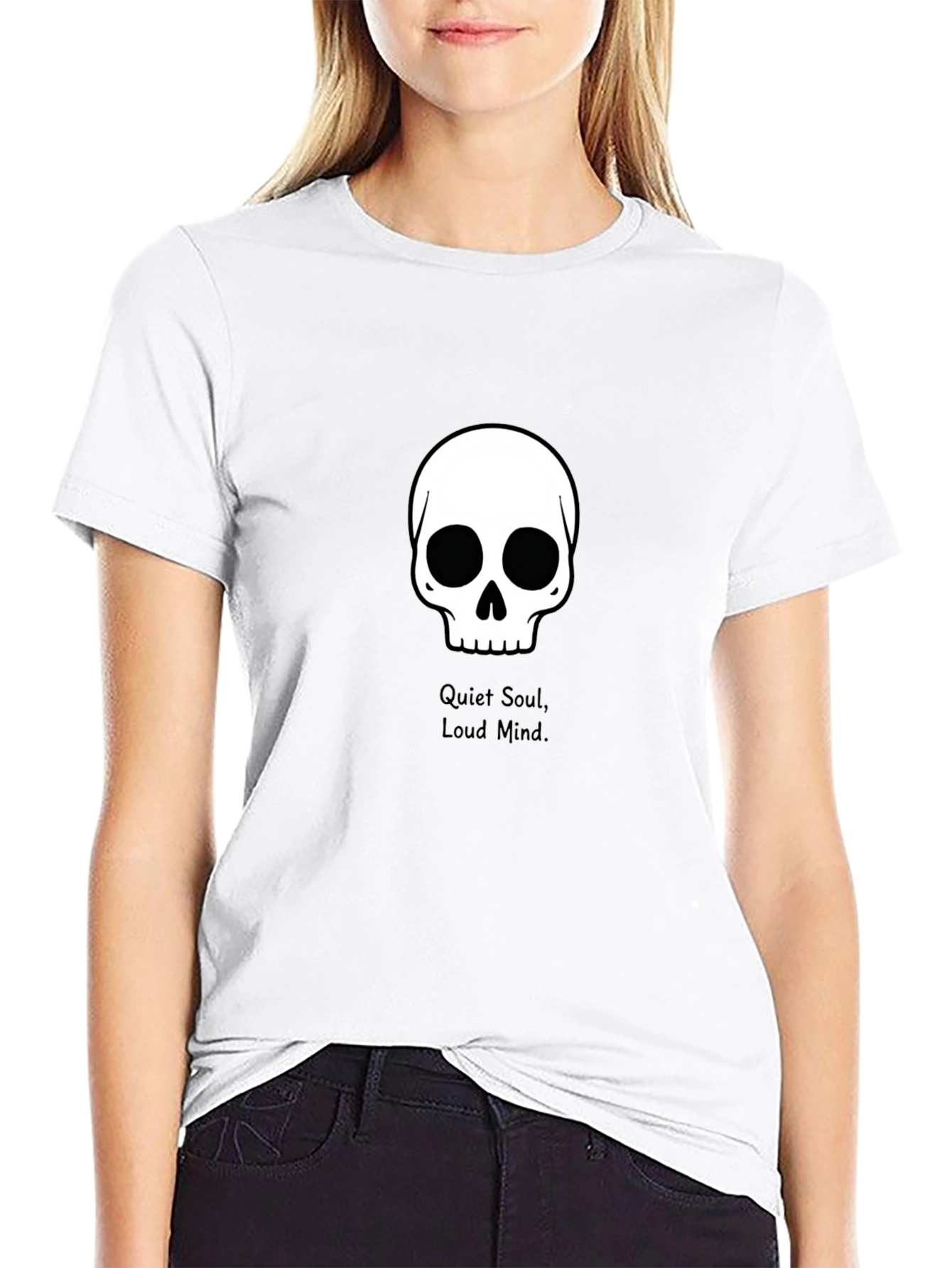 Skull Graphic Tee - Quiet Soul Loud Mind T-Shirt