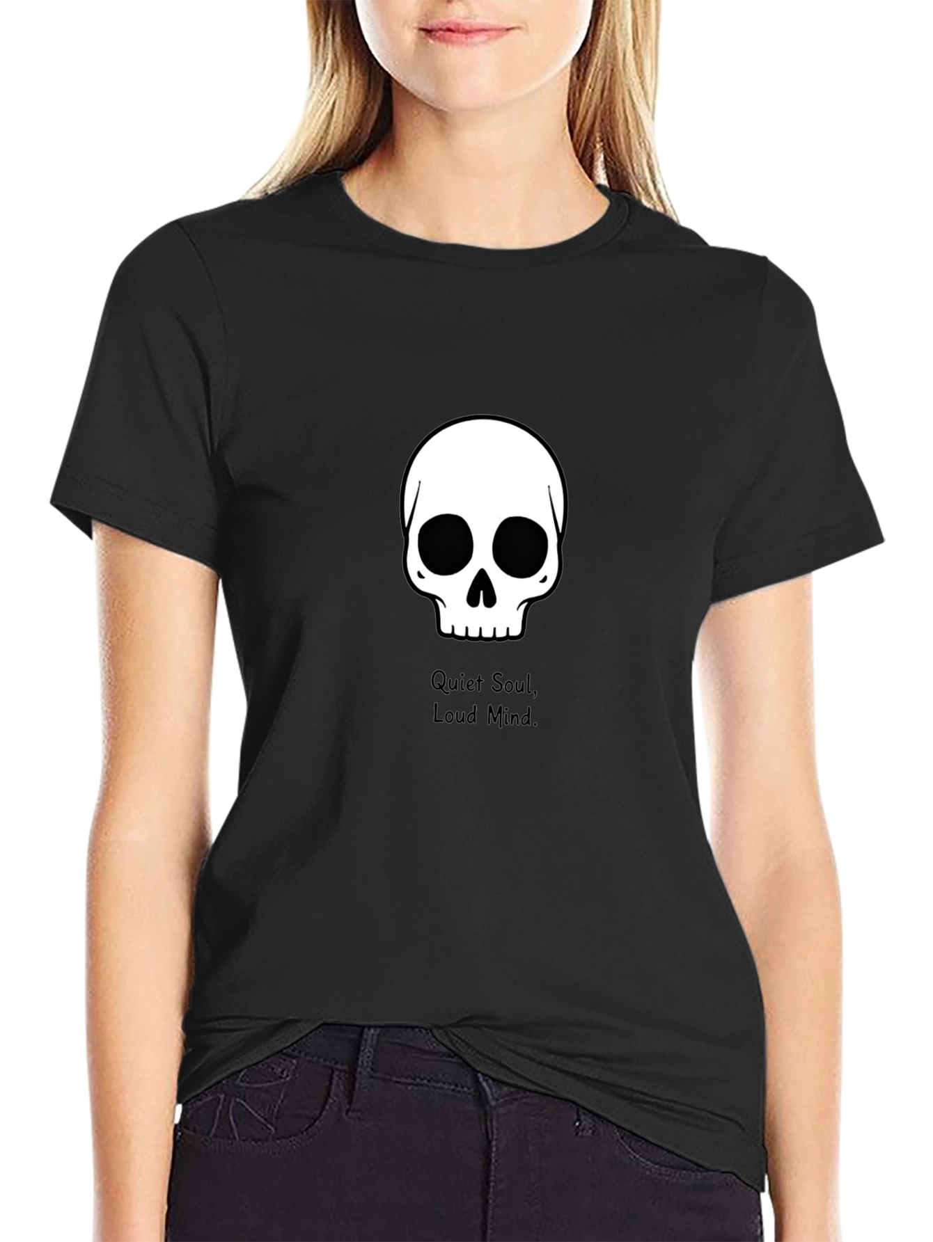 Skull Graphic Tee - Quiet Soul Loud Mind T-Shirt