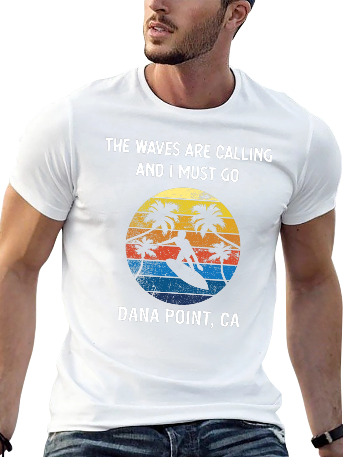 Dana Point Surfing T-Shirt - Waves are Calling