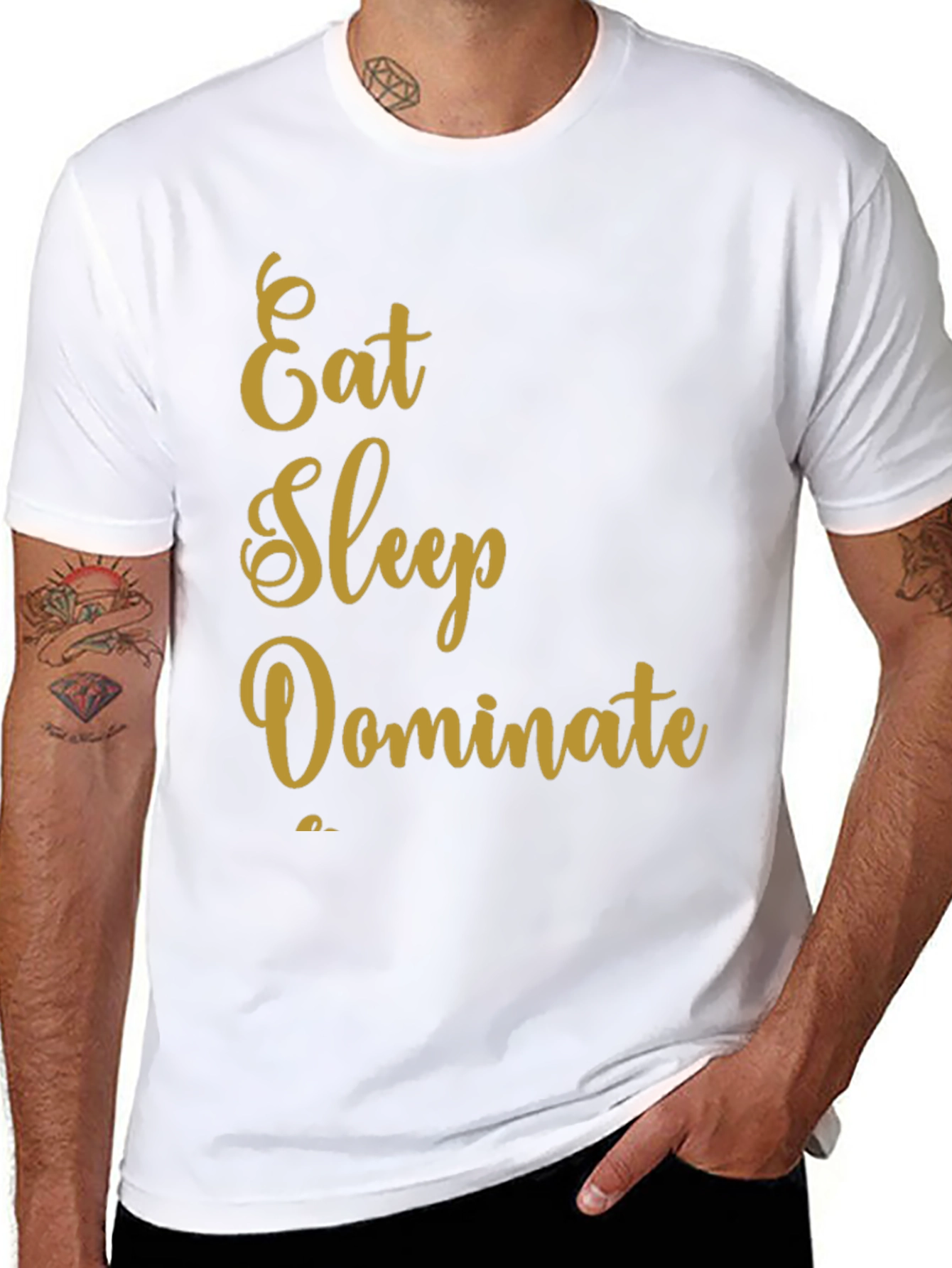 Eat Sleep Dominate Black T-Shirt