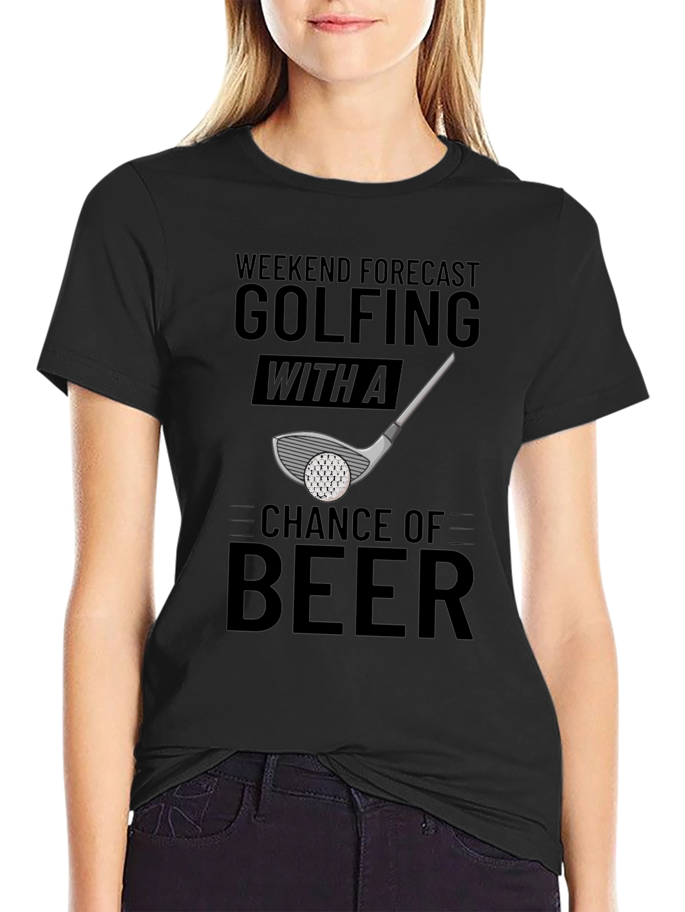 Golfing & Beer T-Shirt: Weekend Forecast